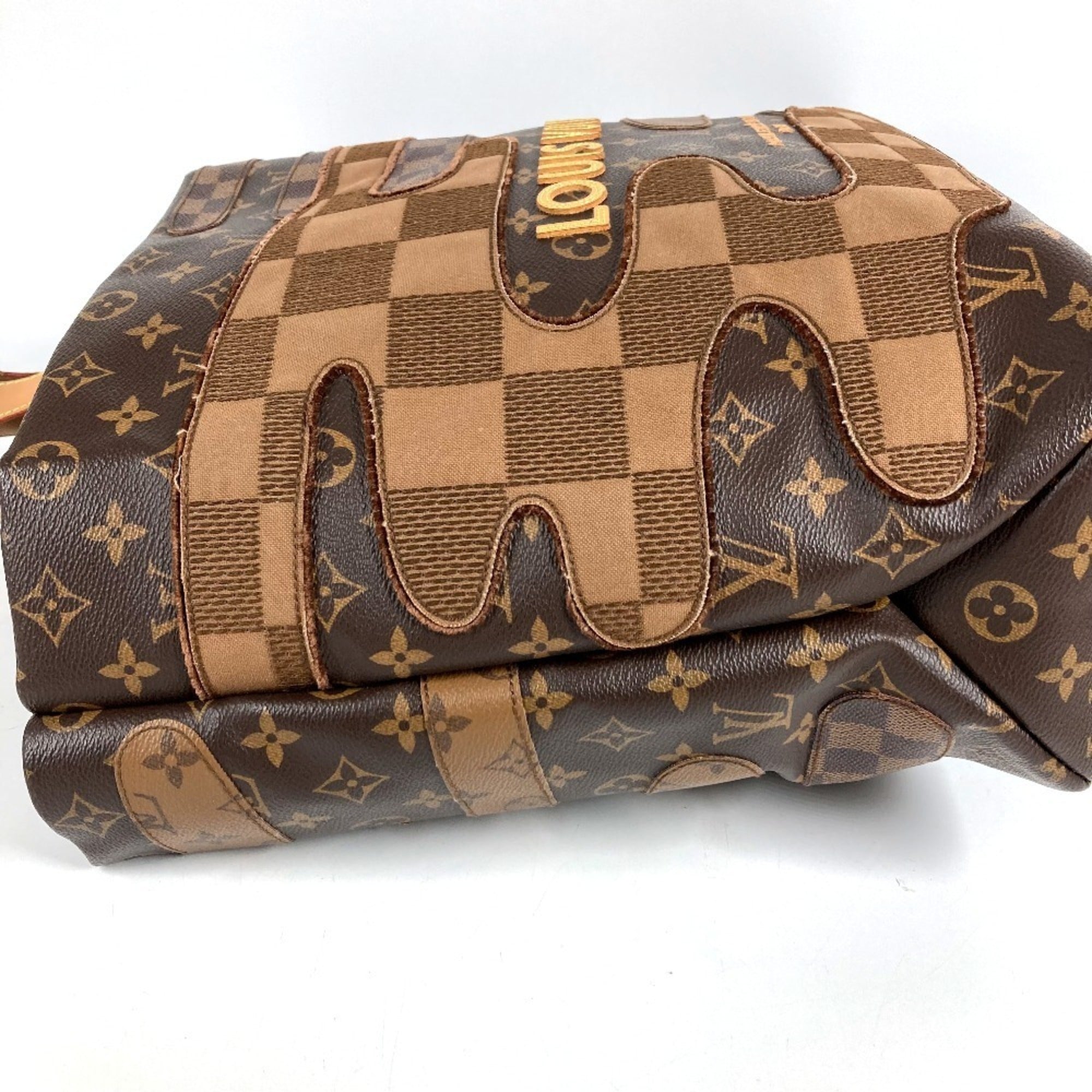 Louis Vuitton Brown Monogram Damier Canvas Handbag Shoulder Bag Tote Bag (Pre-Owned)