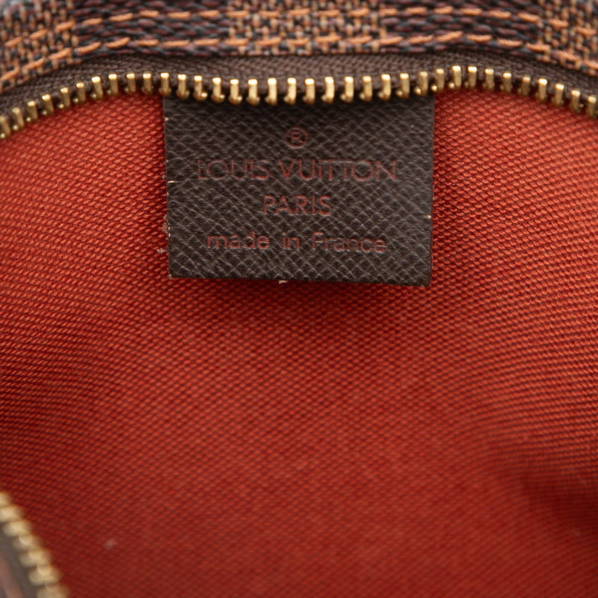 Louis Vuitton Brown Pvc Leather Handbag Pouch (Pre-Owned)