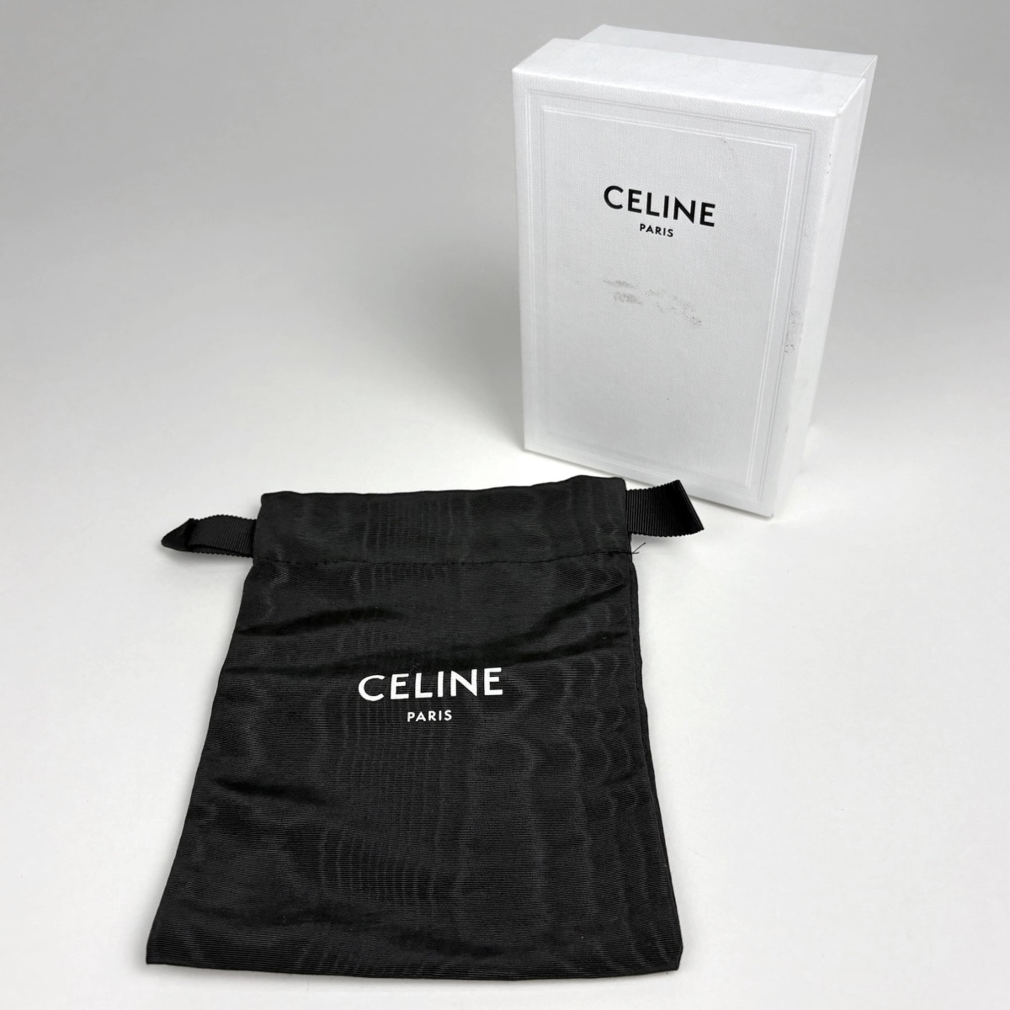 Celine Black Leather Wallet (Tri-Fold) (Pre-Owned)