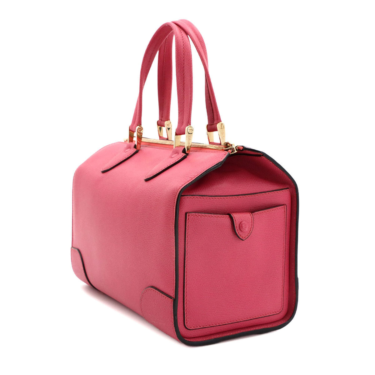 Valextra Pink Leather Handbag (Pre-Owned)