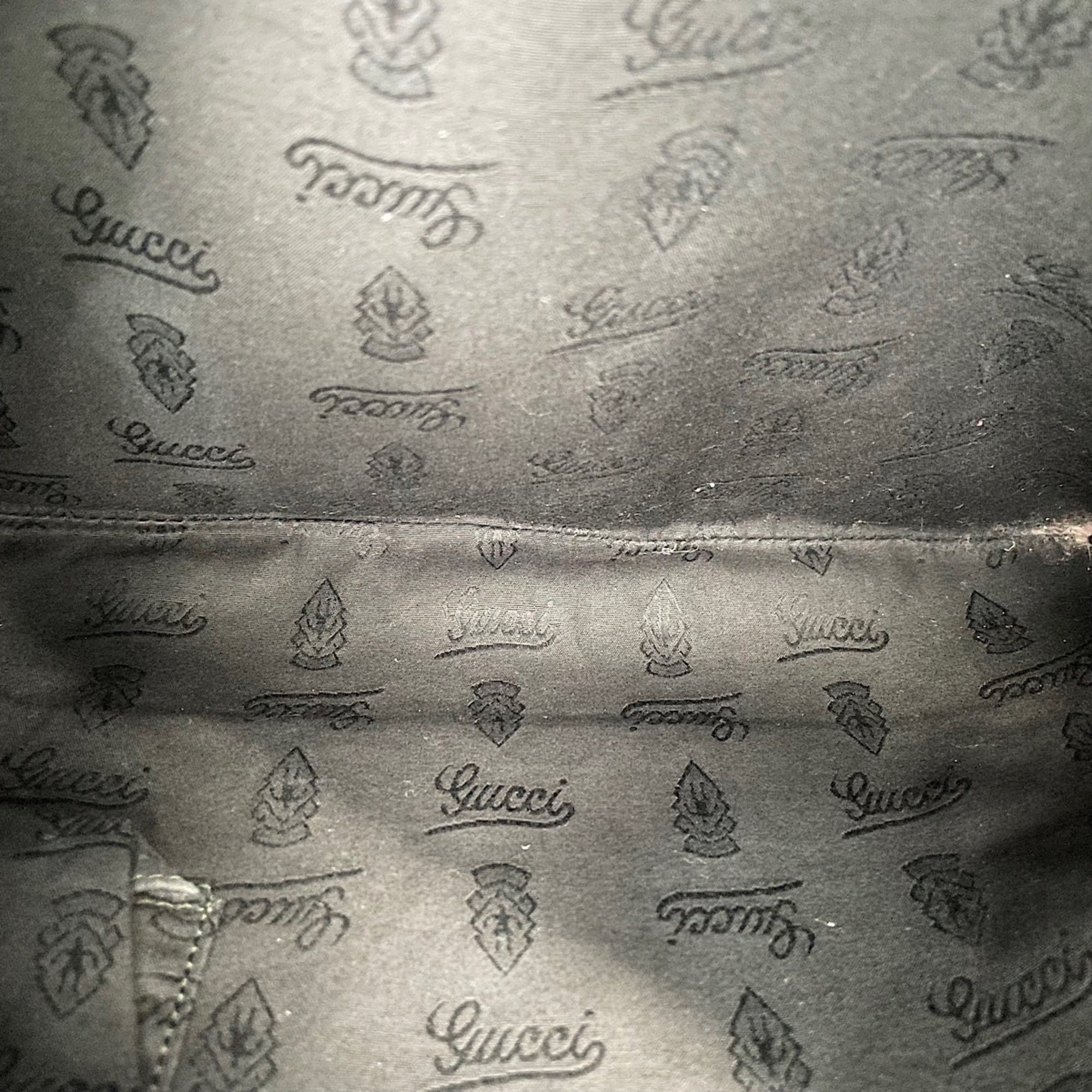 Gucci Gg Imprimé Black Gg Imprimé Shoulder Bag (Pre-Owned)