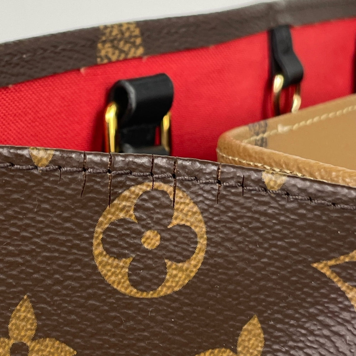Louis Vuitton Brown Monogram Reverse Shoulder Bag Tote Bag (Pre-Owned)