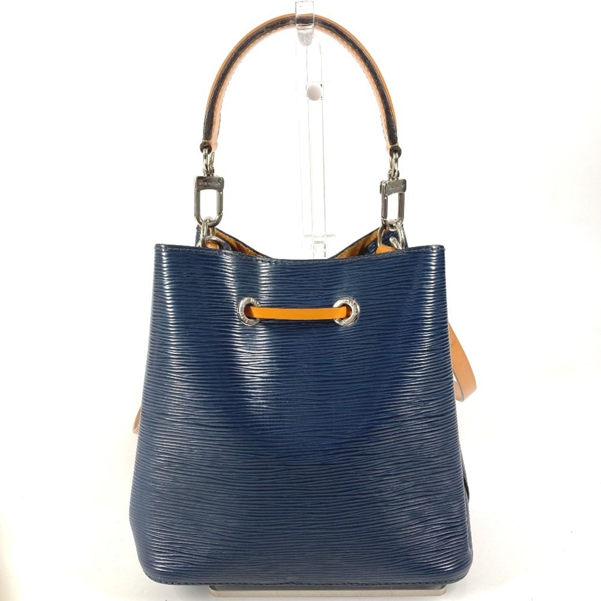 Louis Vuitton Bicolor Galle Indigo Navy Saffron Yellow Epi Leather Handbag Shoulder Bag (Pre-Owned)