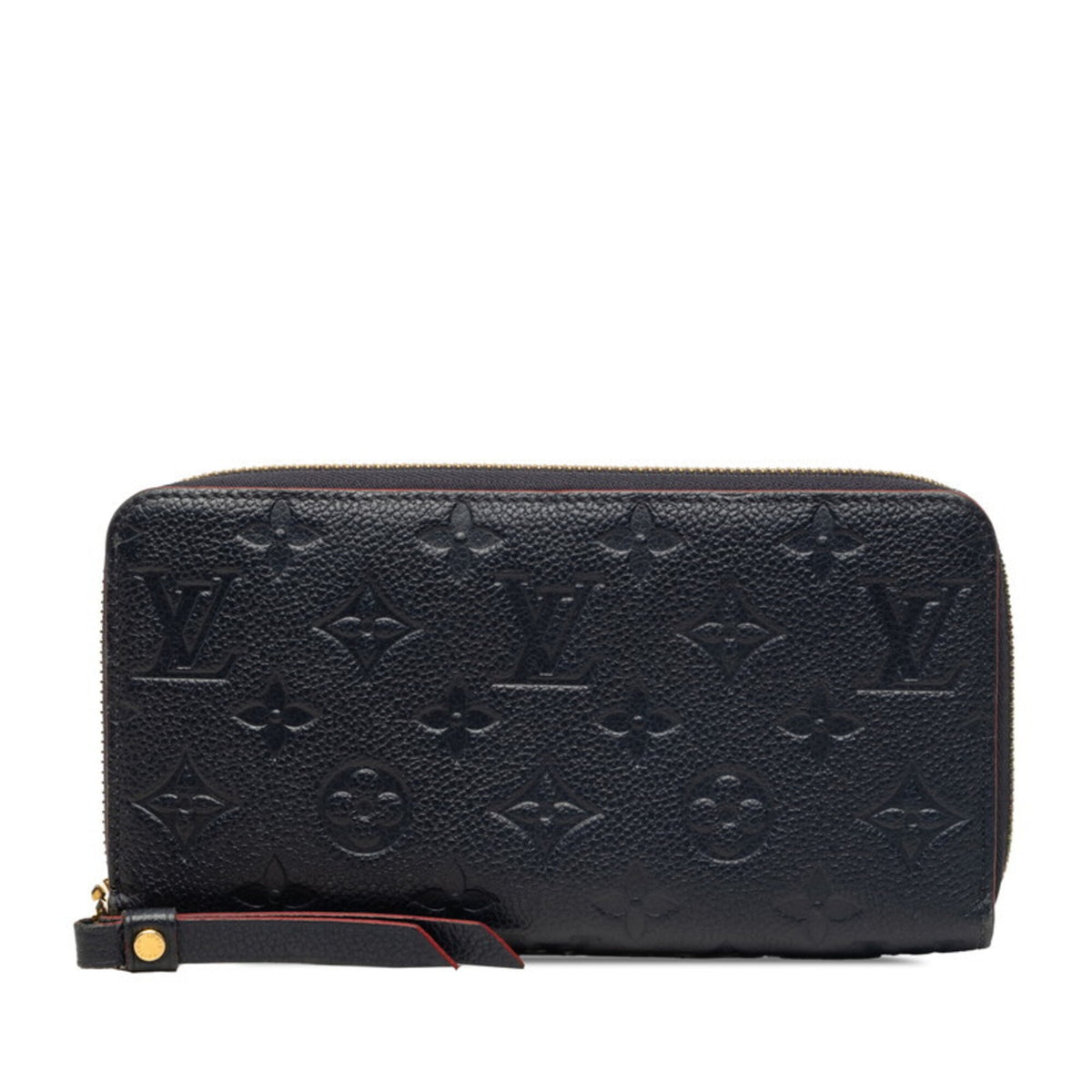 Louis Vuitton Monogram Empreinte Marine Rouge Leather Long Wallet (Bi-Fold) (Pre-Owned)