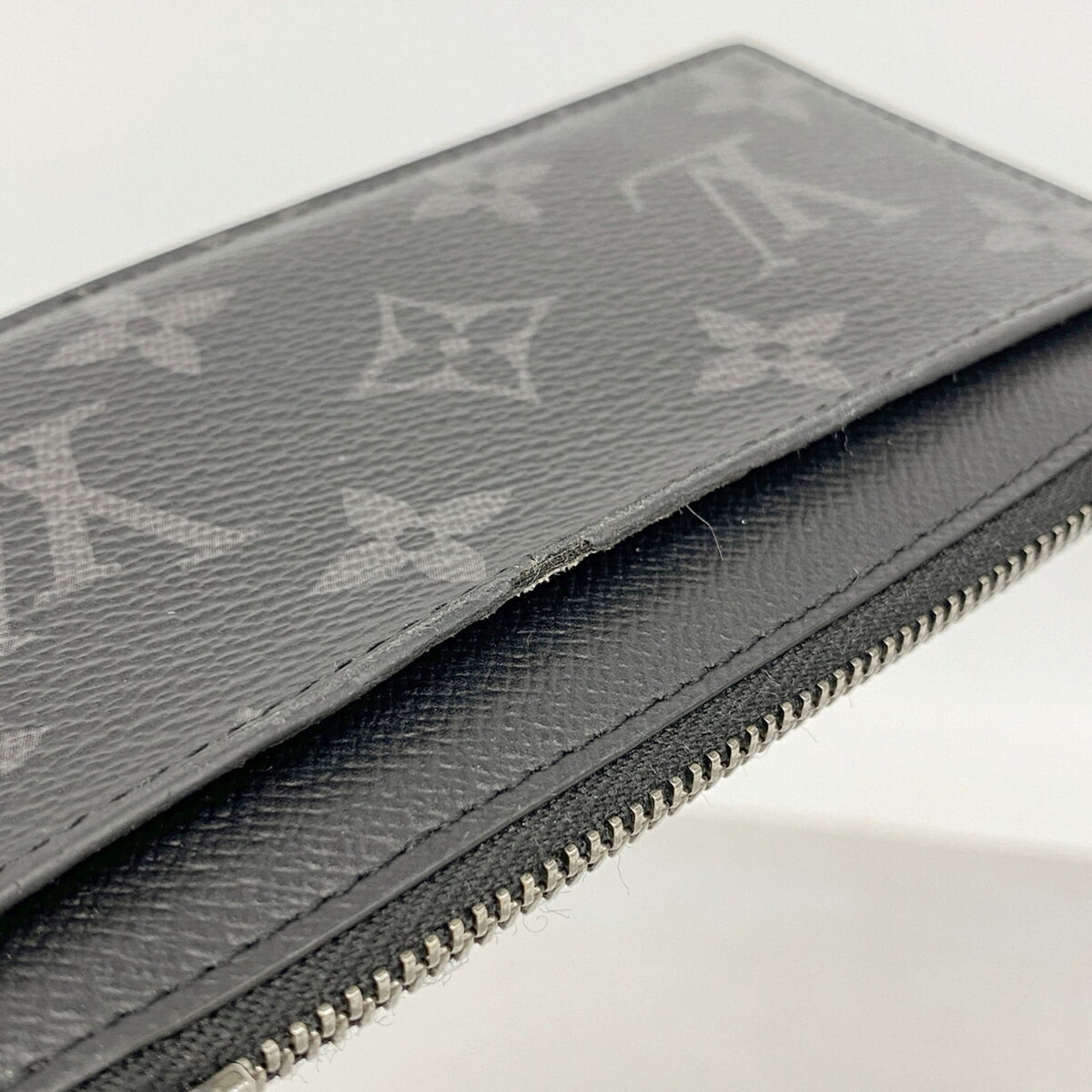 Louis Vuitton Black Gray Coin Purse/Coin Case (Pre-Owned)