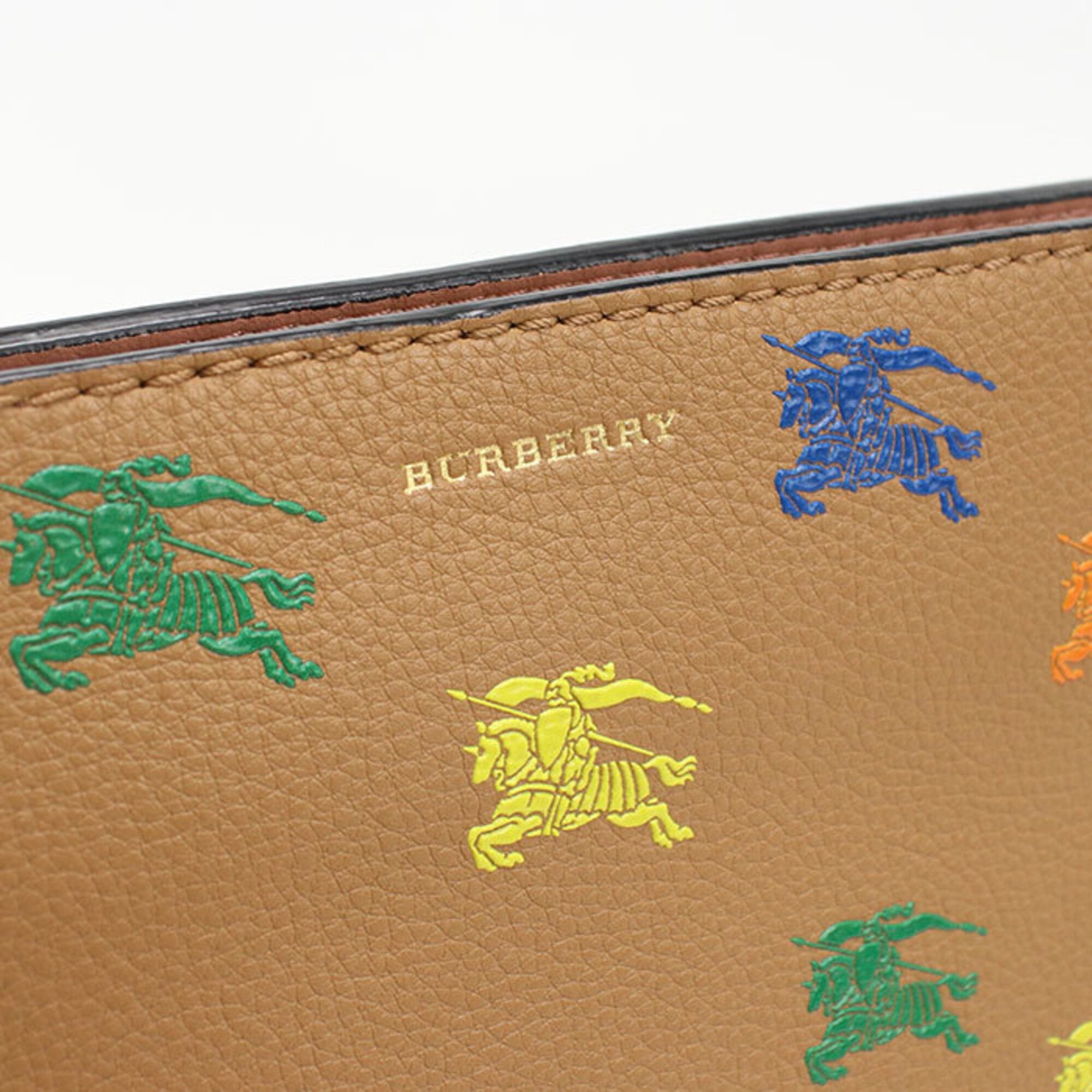 Burberry Brown Leather Clutch Bag (Pre-Owned)