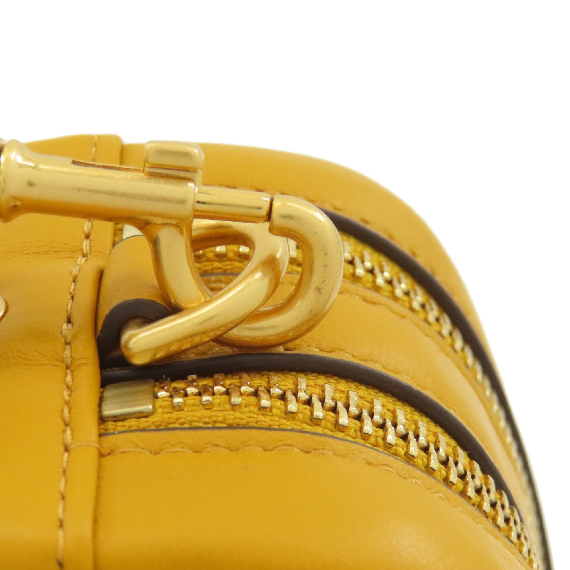 Tory Burch Yellow Leather Shoulder Bag (Pre-Owned)