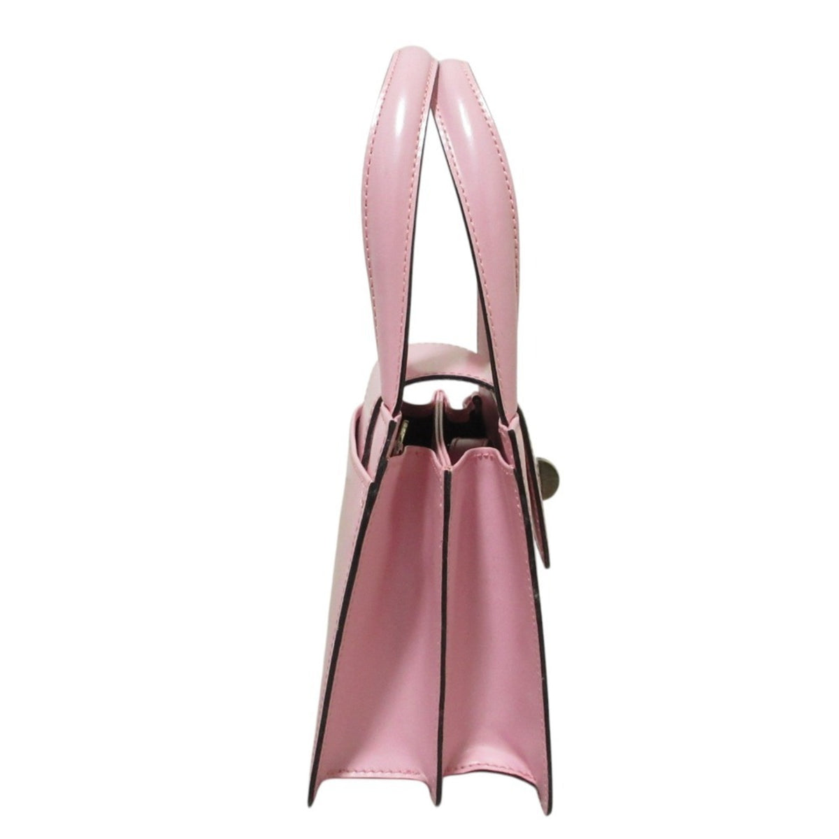 Bvlgari Pink Leather Handbag Shoulder Bag (Pre-Owned)