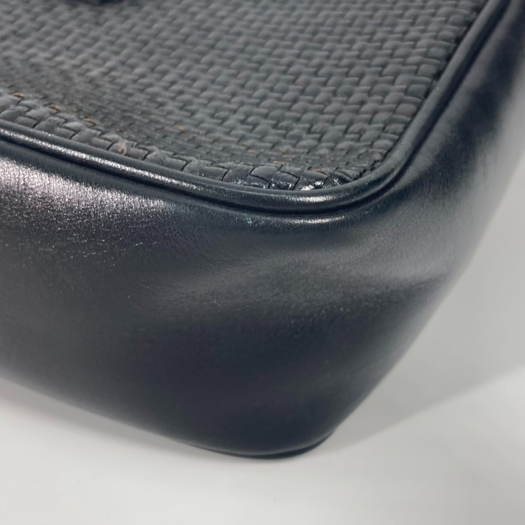 Celine Black Leather Pochette Shoulder Bag (Pre-Owned)