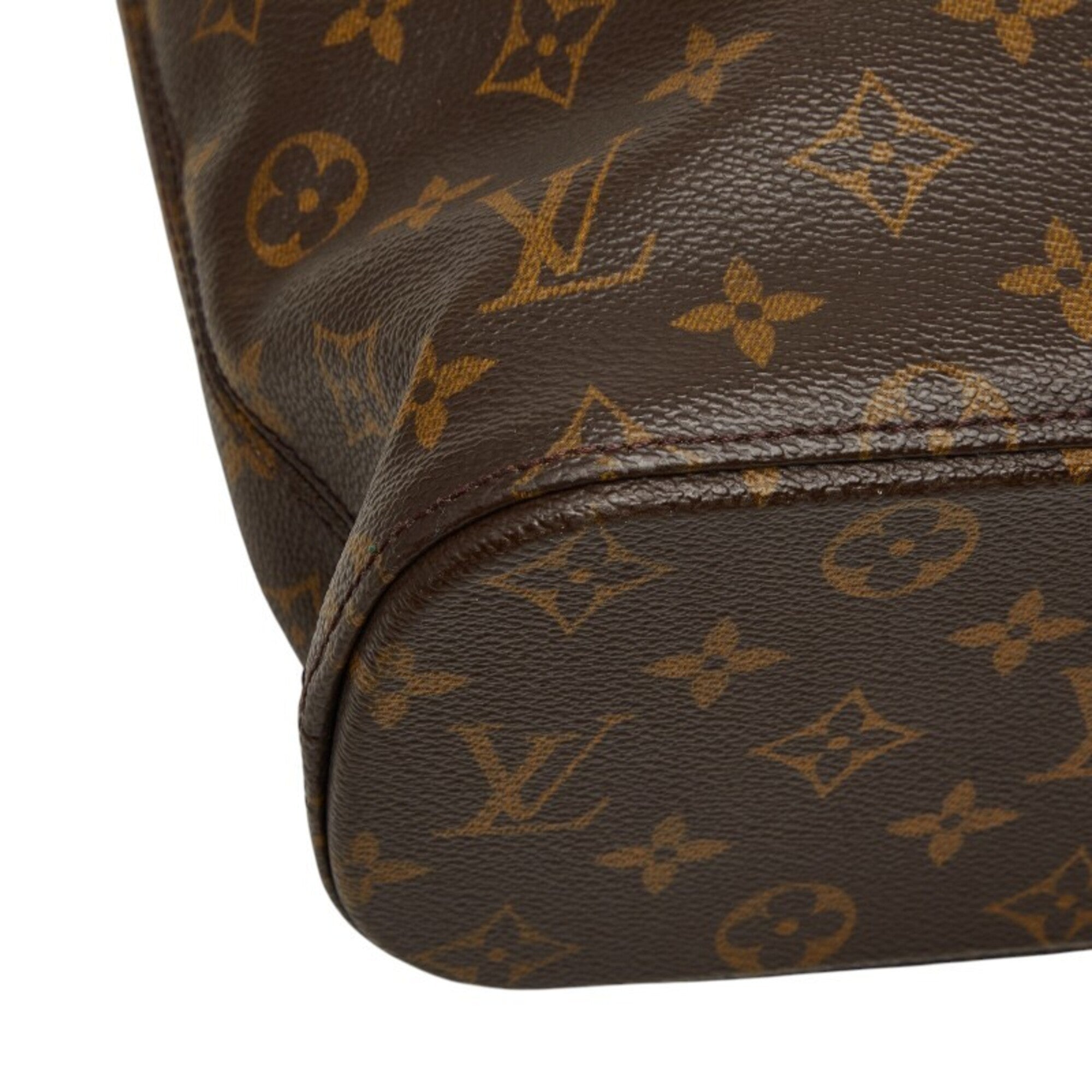 Louis Vuitton Monogram Brown Pvc Leather Shoulder Bag Tote Bag (Pre-Owned)