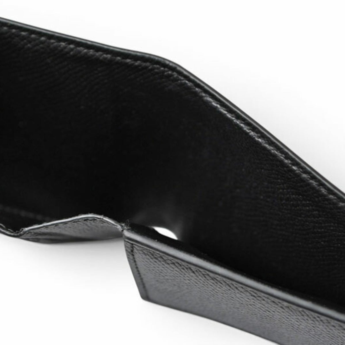 Salvatore Ferragamo Black Leather Wallet (Bi-Fold) (Pre-Owned)