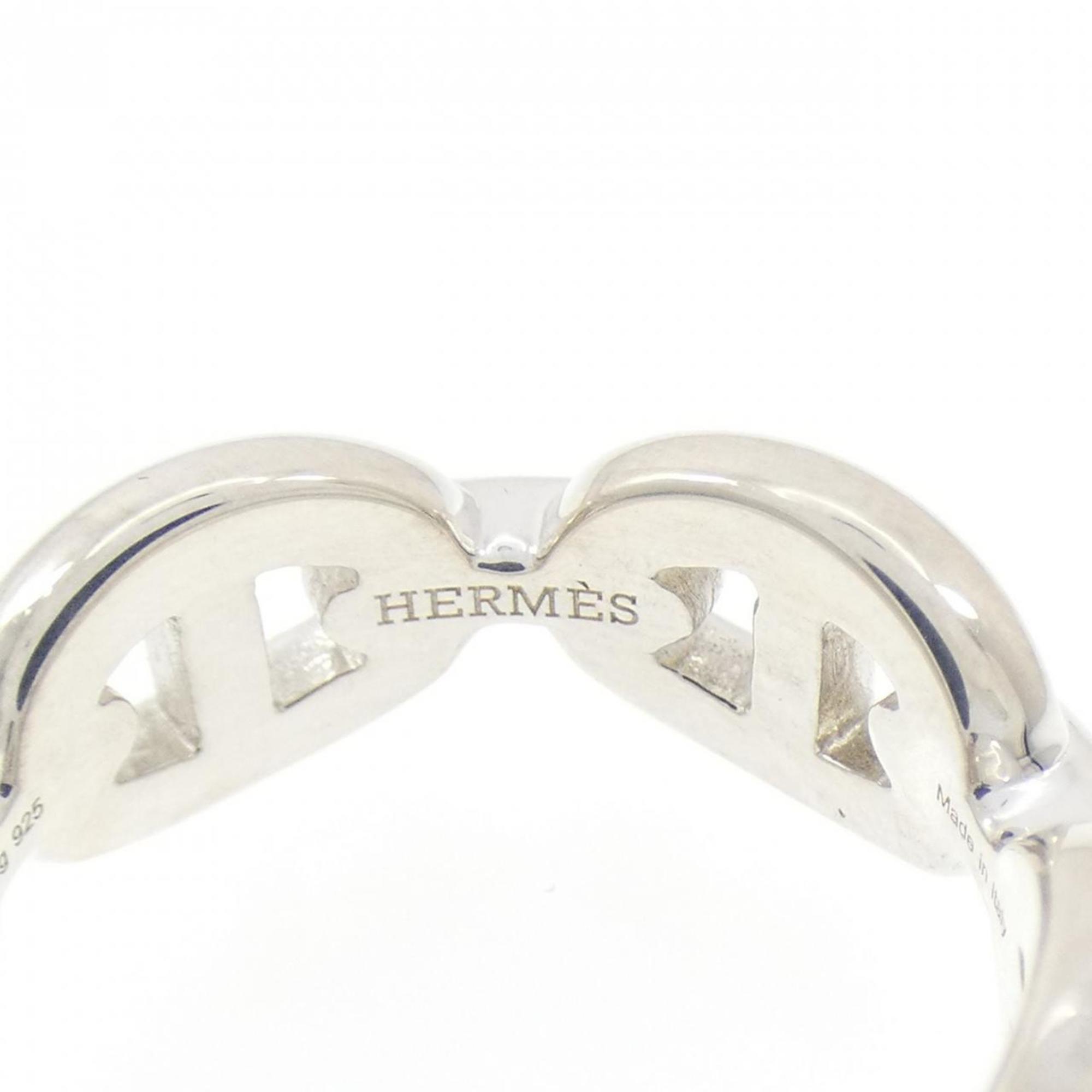Hermes Silver 925 Band Ring (Pre-Owned)