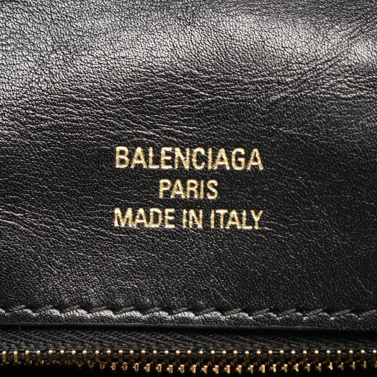 Balenciaga Black Leather Handbag Shoulder Bag (Pre-Owned)