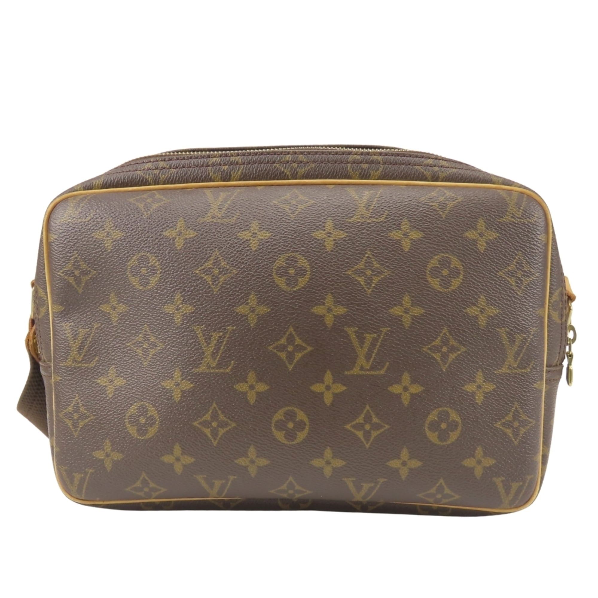 Louis Vuitton Brown Monogram Leather Shoulder Bag (Pre-Owned)