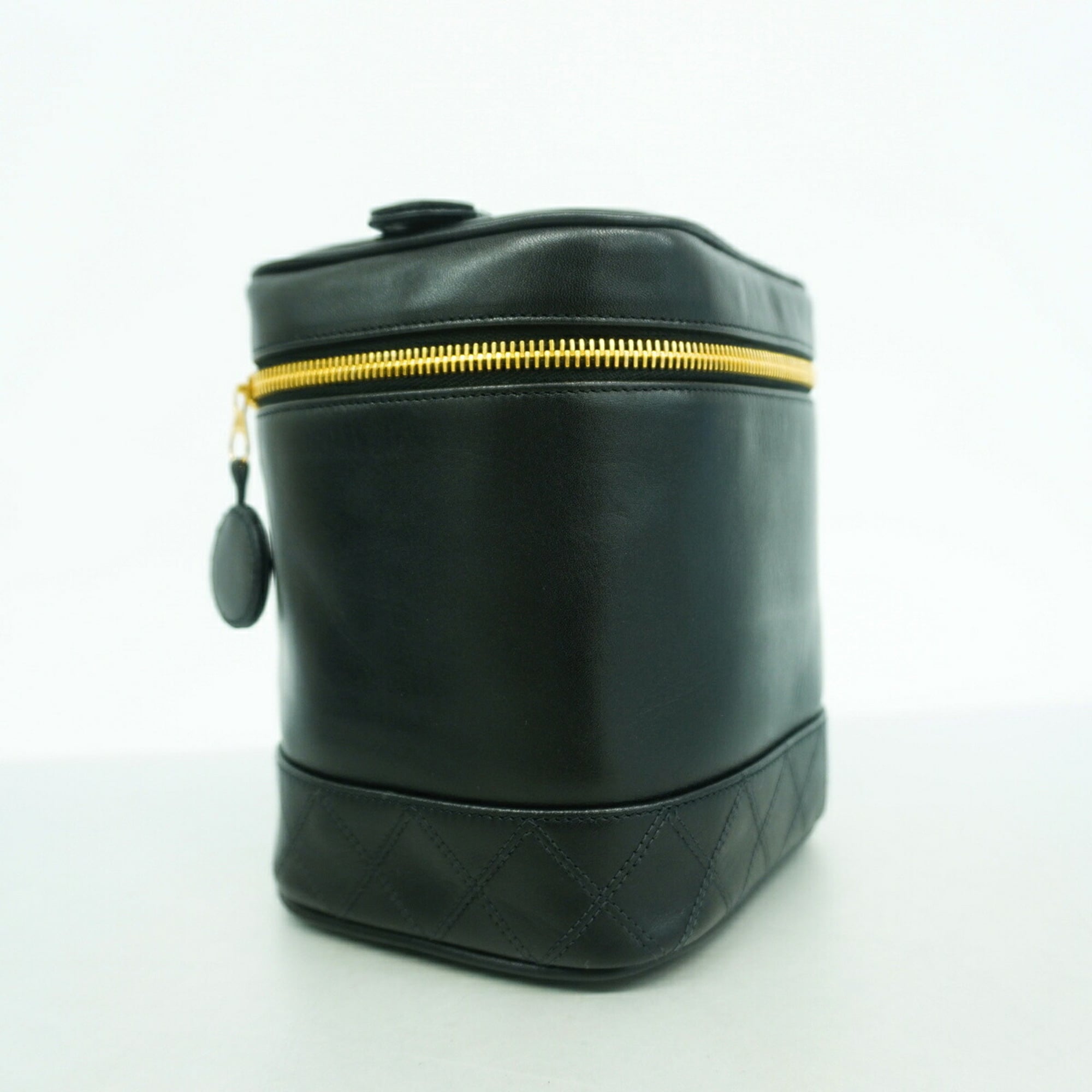 Chanel Black Leather Vanity Bag (Pre-Owned)