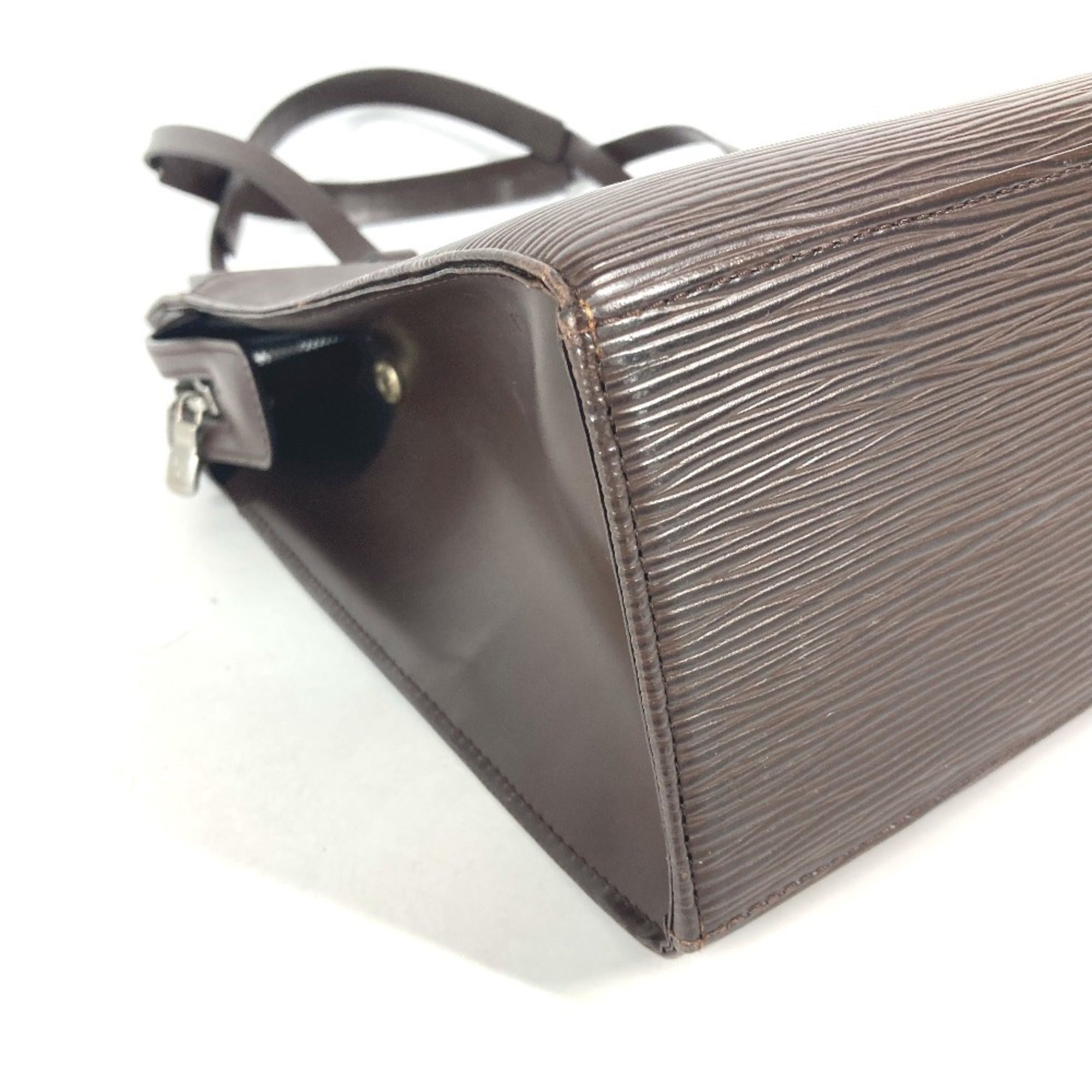 Louis Vuitton Brown Moka Epi Leather Handbag Tote Bag (Pre-Owned)