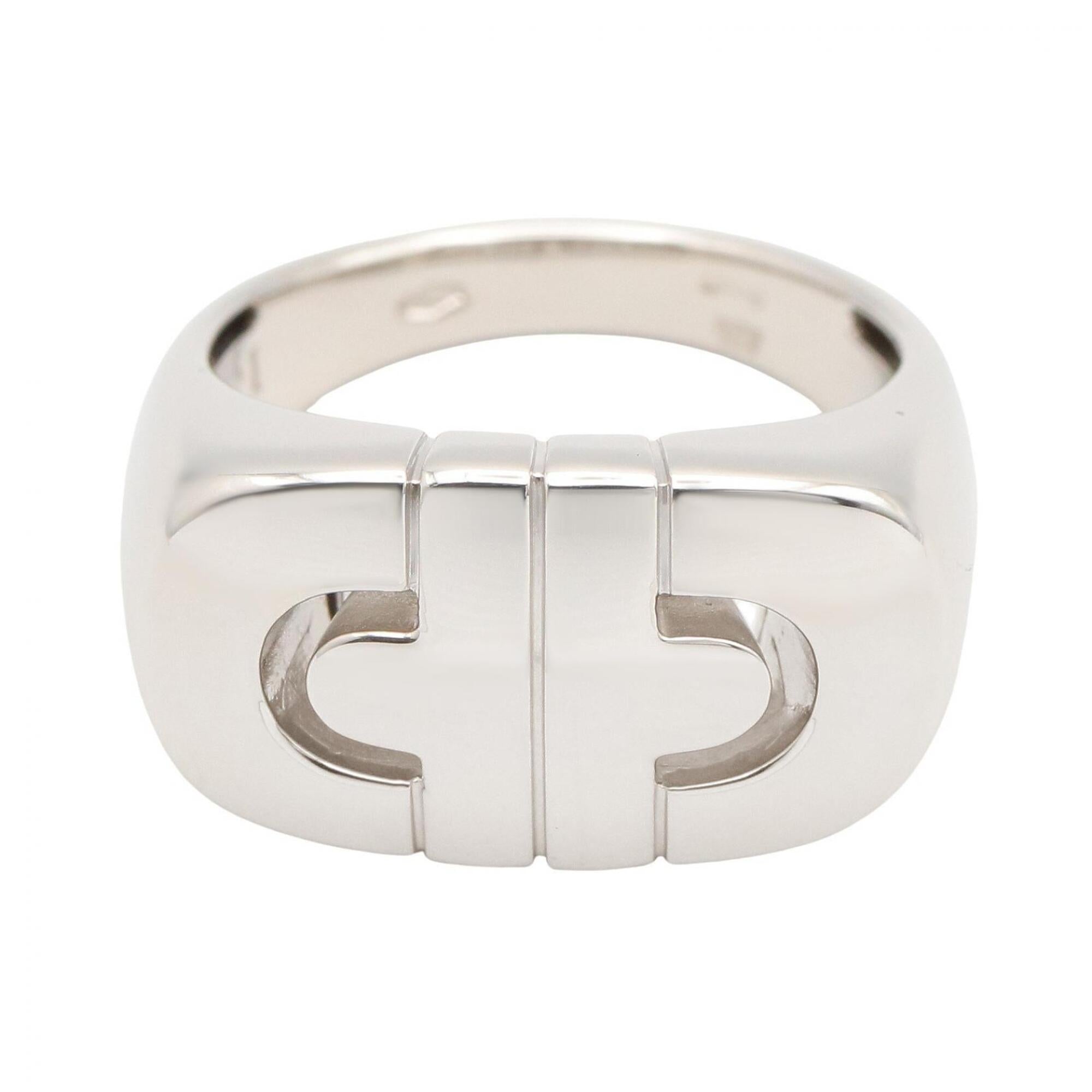 Bvlgari Silver White Gold (18K) Band Ring (Pre-Owned)