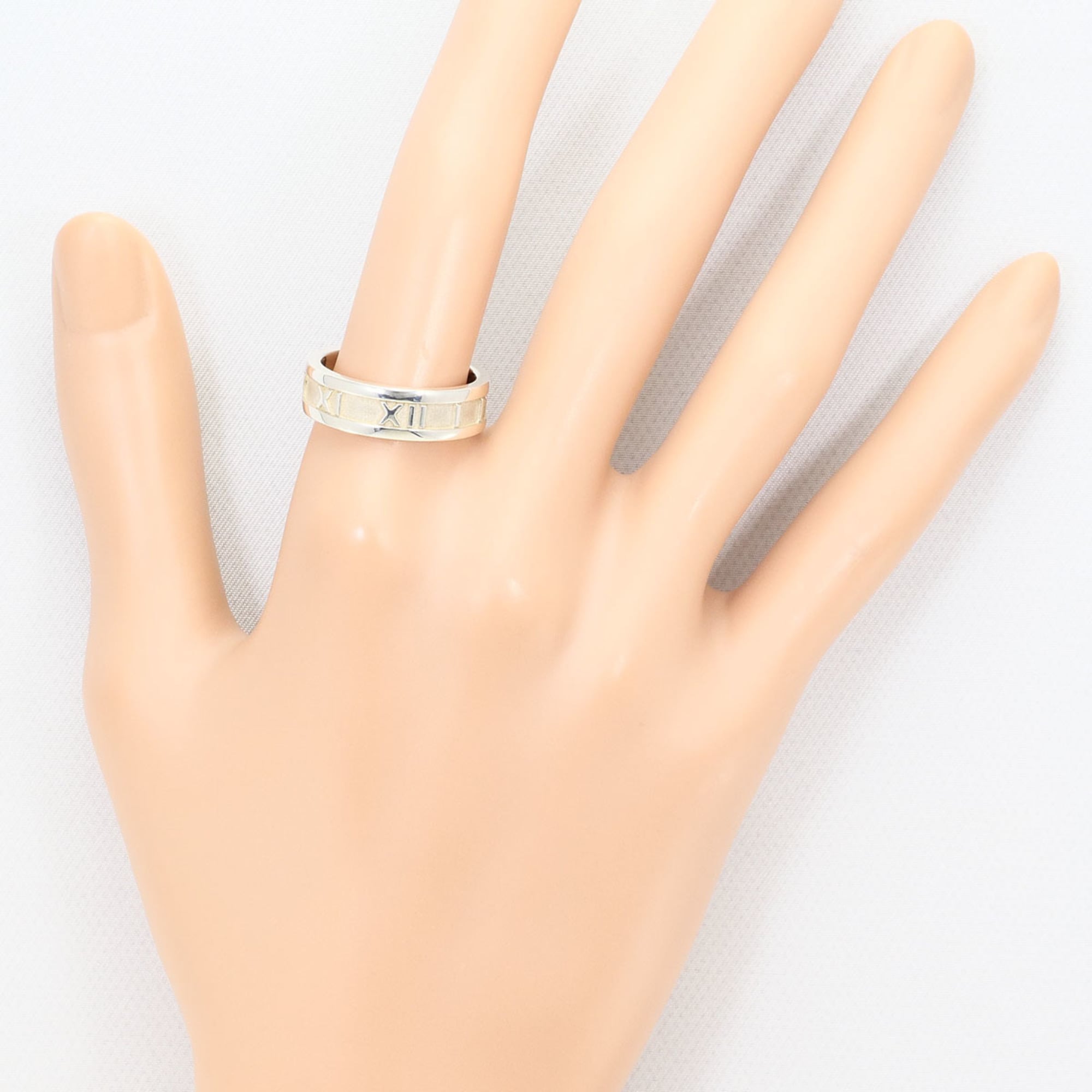 Tiffany Atlas Silver 925 Band Ring (Pre-Owned)