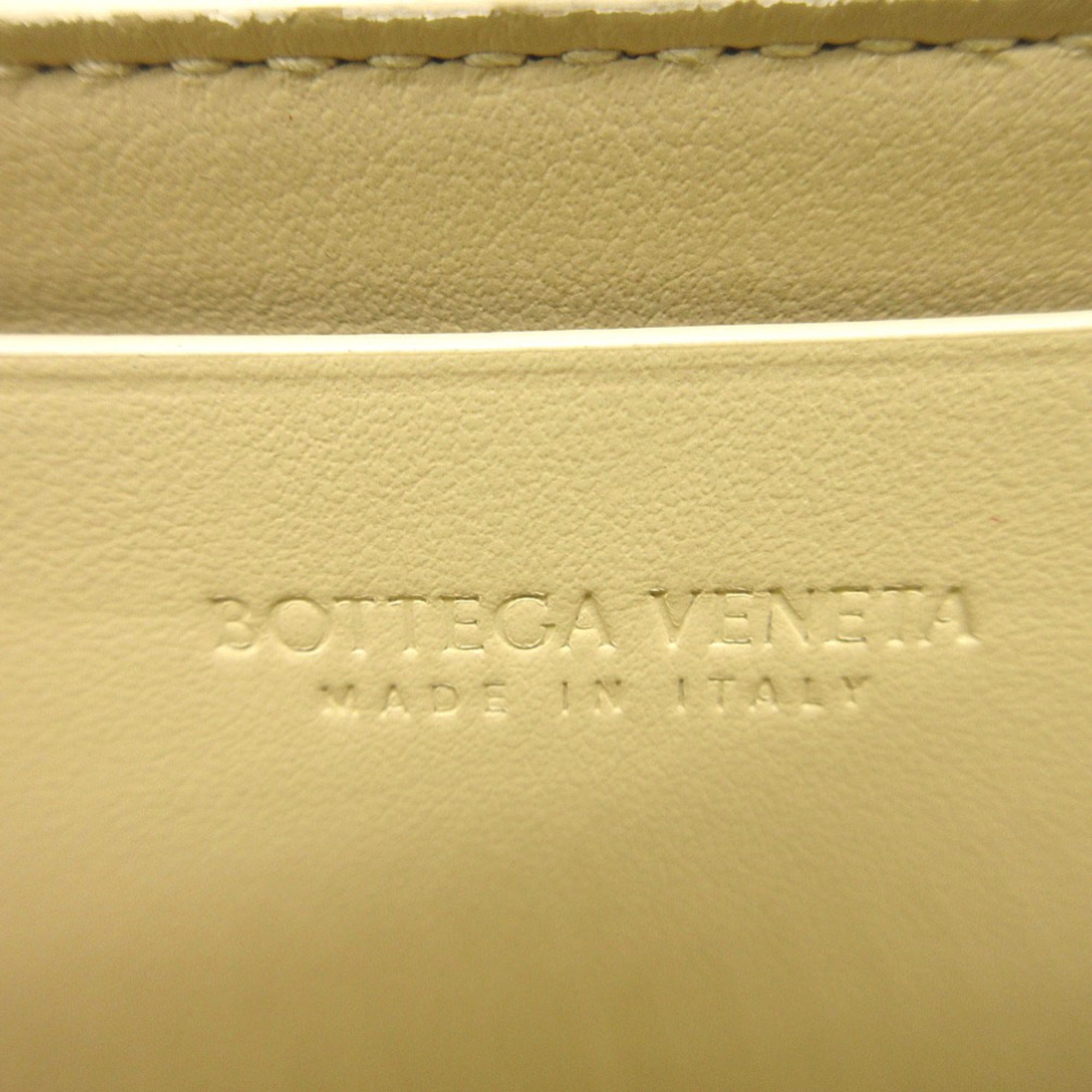 Bottega Veneta Beige Leather Long Wallet (Bi-Fold) (Pre-Owned)