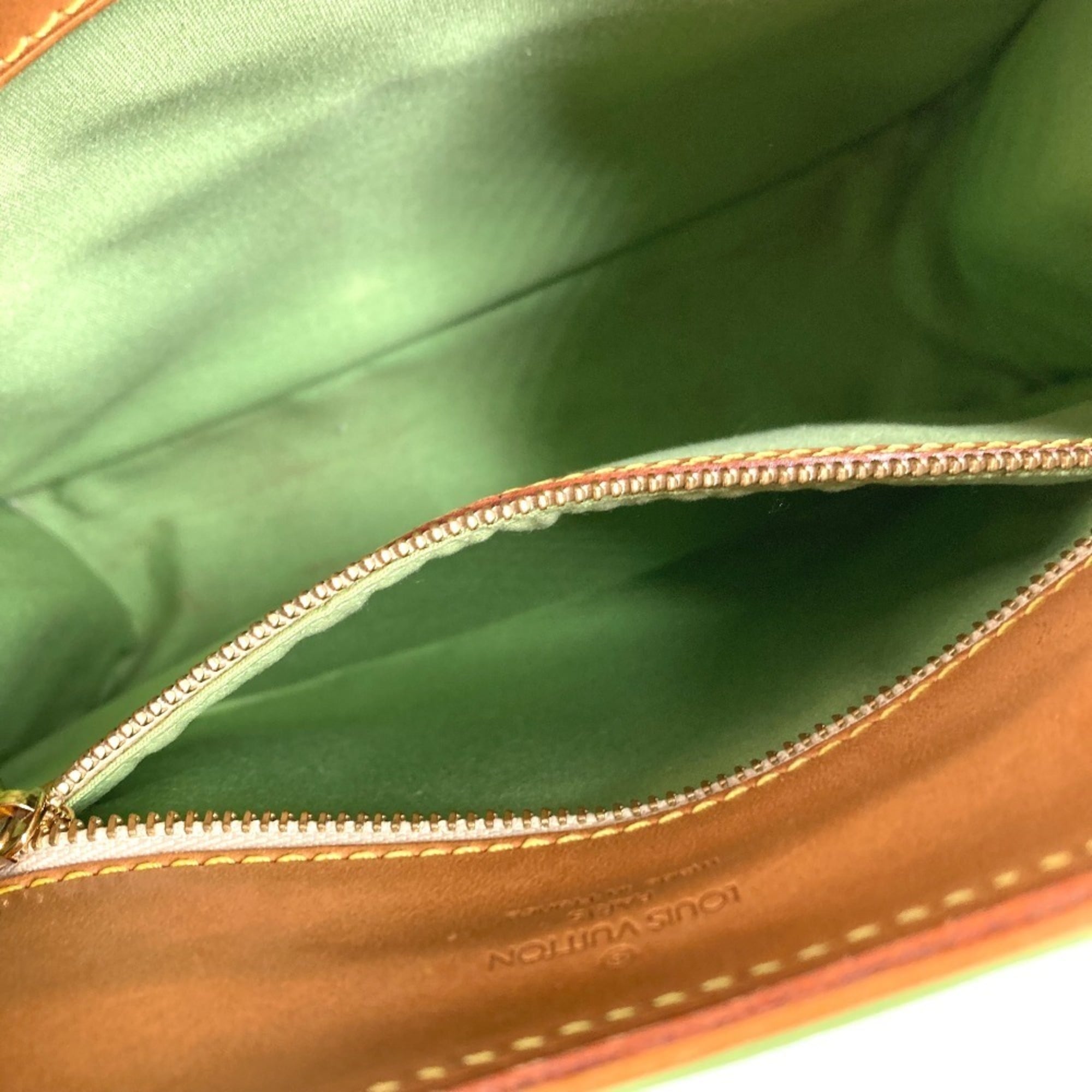 Louis Vuitton Almond Green Monogram Mini Handbag Tote Bag (Pre-Owned)