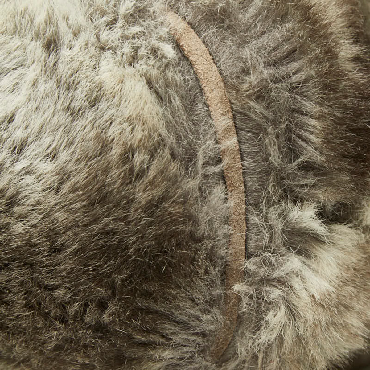 Fendi Gray Fur Suede Backpack (Pre-Owned)