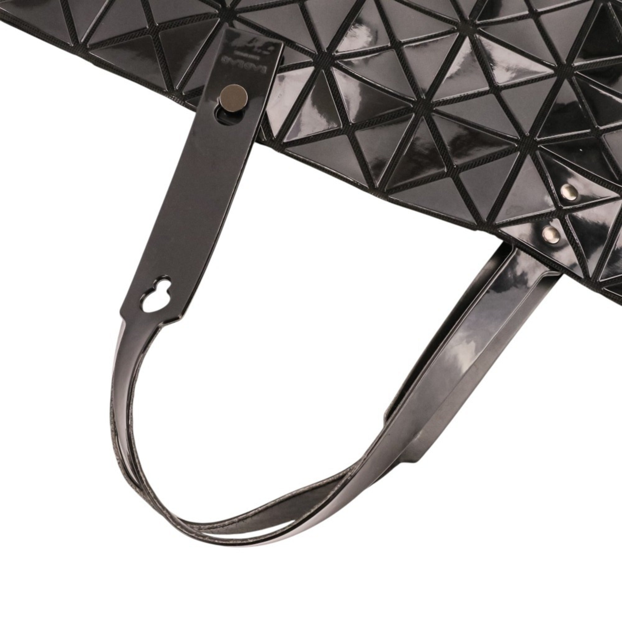 Bao Bao Issey Miyake Black Polyester Nylon Vinyl Tote Bag (Pre-Owned)