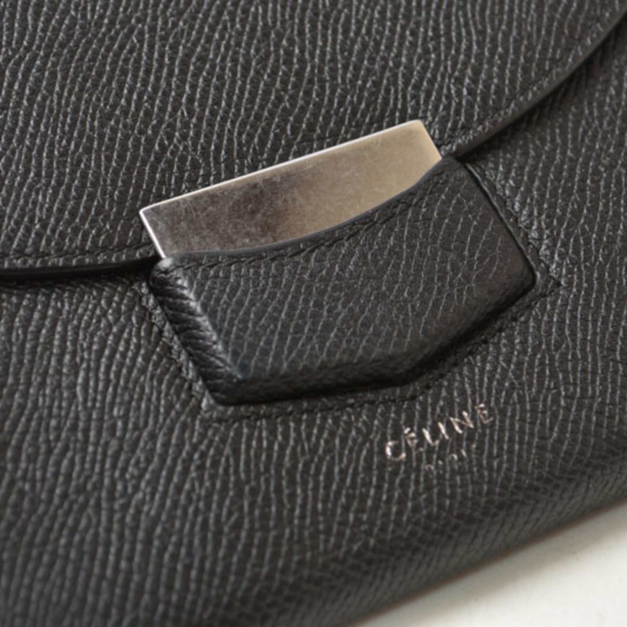 Celine Black Leather Wallet (Bi-Fold) (Pre-Owned)