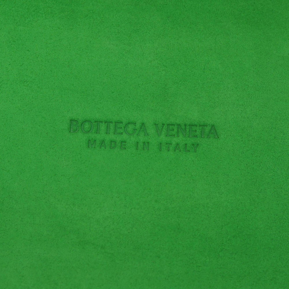 Bottega Veneta Green White Leather Handbag Pouch Tote Bag (Pre-Owned)