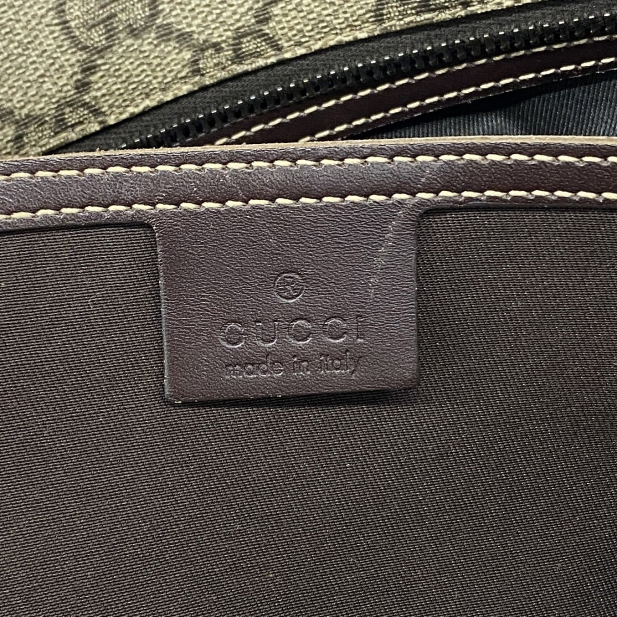 Gucci Beige Brown Pvc Tote Bag (Pre-Owned)