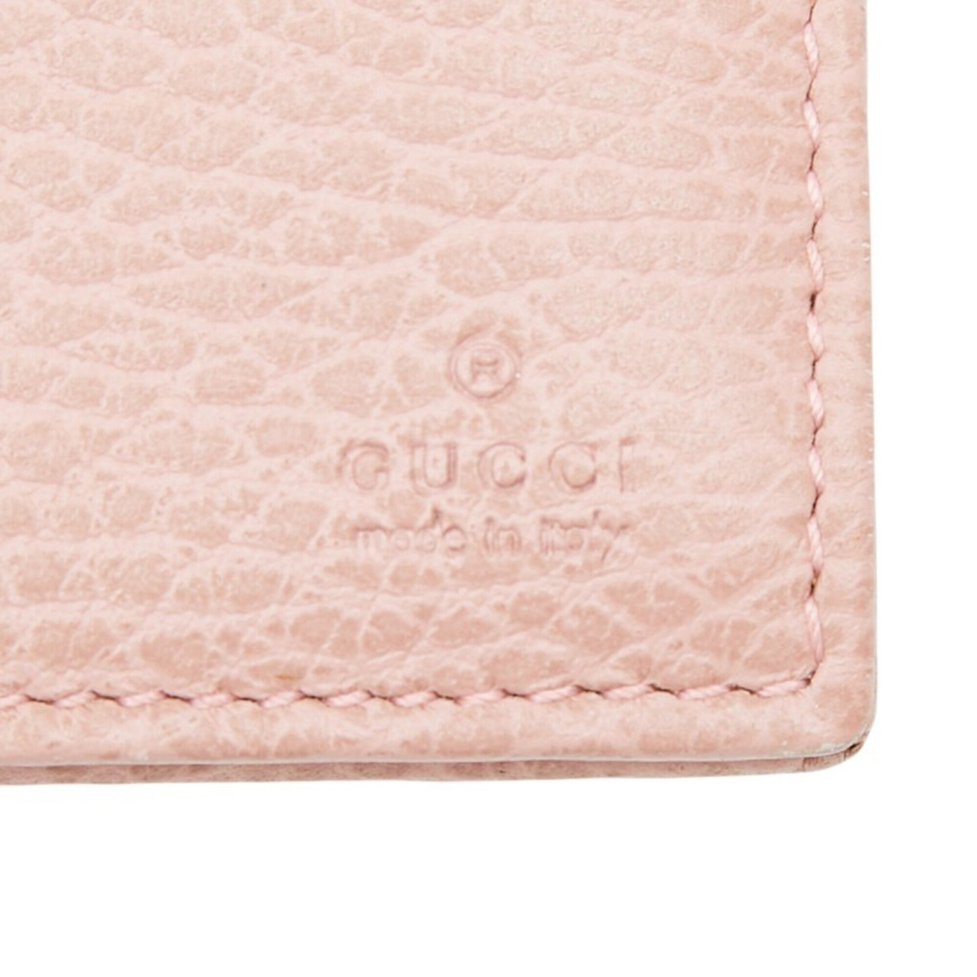 Gucci Pink Leather Chain/Shoulder Wallet (Pre-Owned)