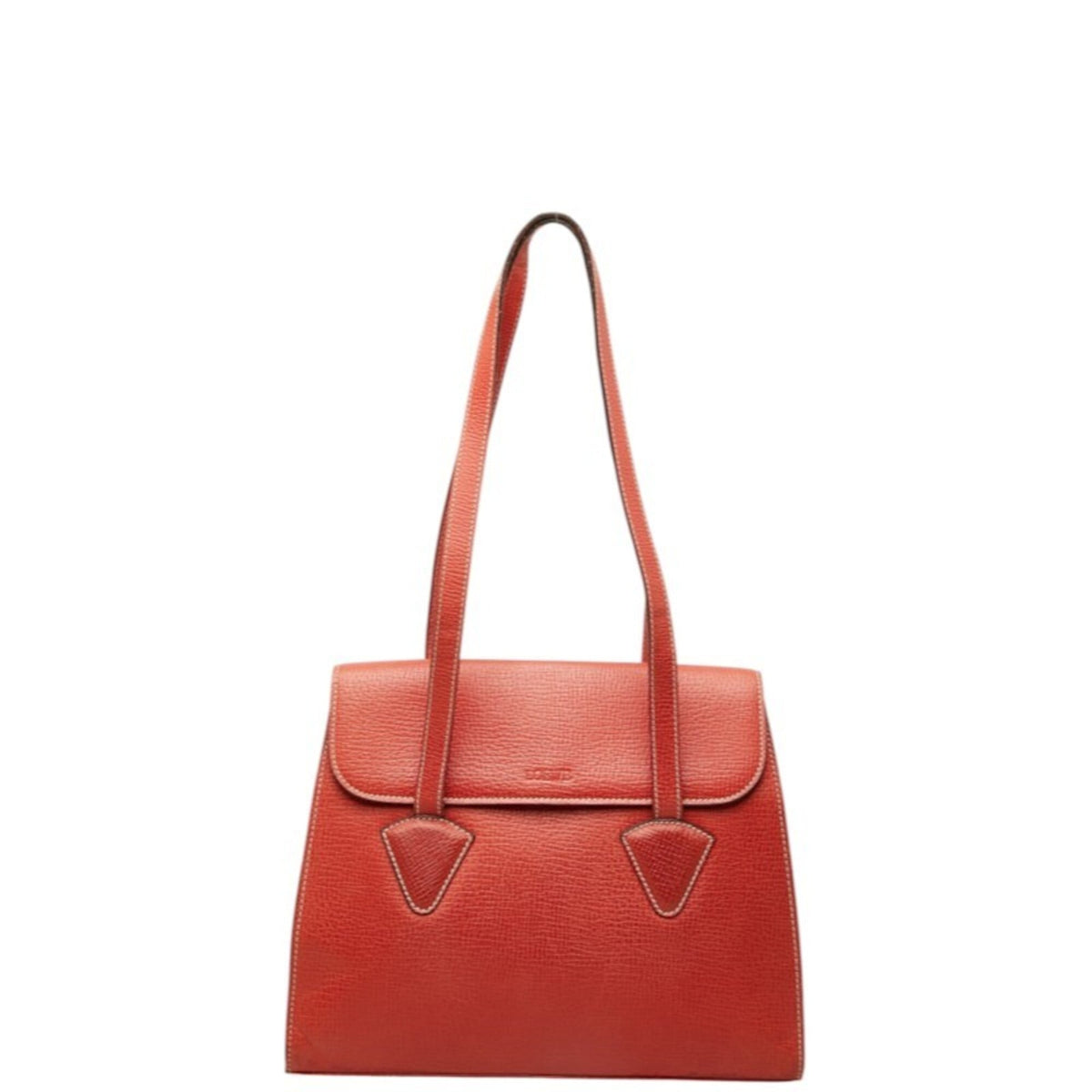 Loewe Red Color Leather Handbag Shoulder Bag (Pre-Owned)