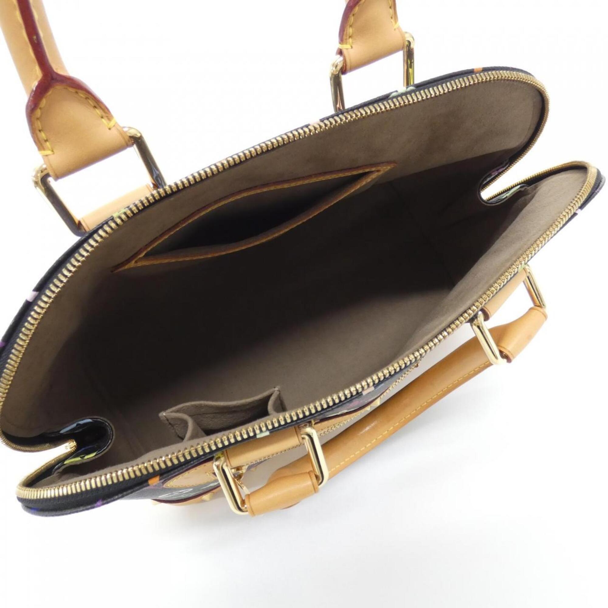 Louis Vuitton Black Coated Canvas Handbag (Pre-Owned)