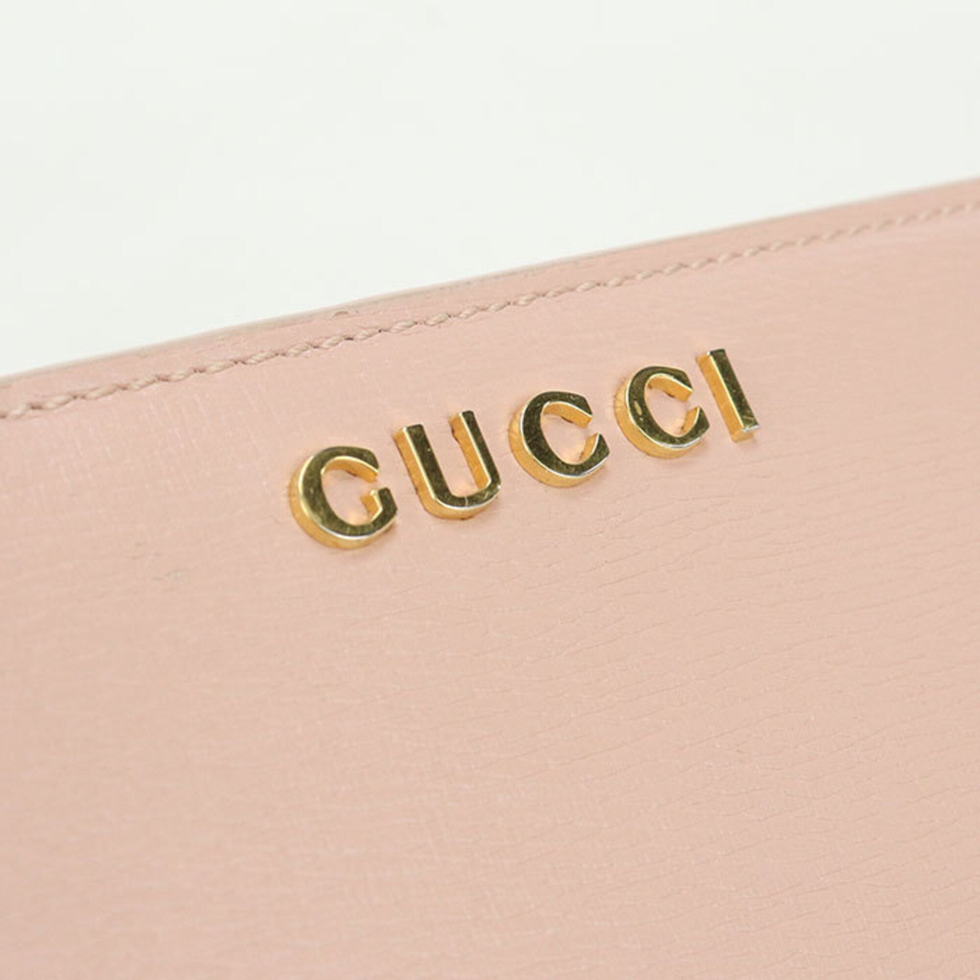 Gucci Pink Leather Wallet (Bi-Fold) (Pre-Owned)