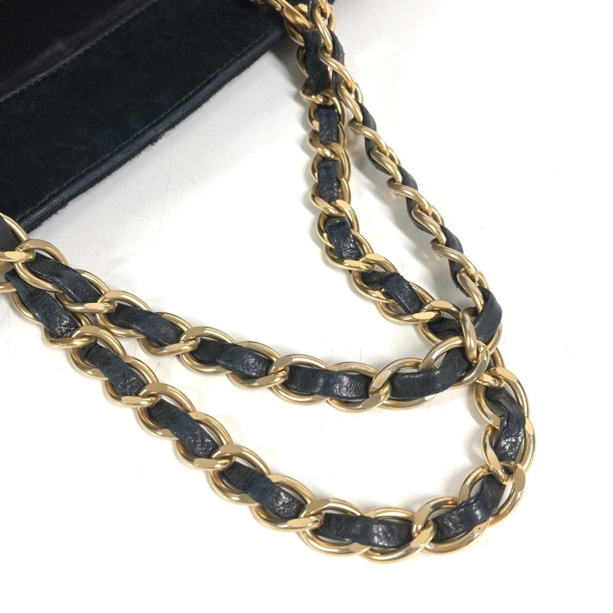 Chanel Black Cotton Shoulder Bag Tote Bag (Pre-Owned)