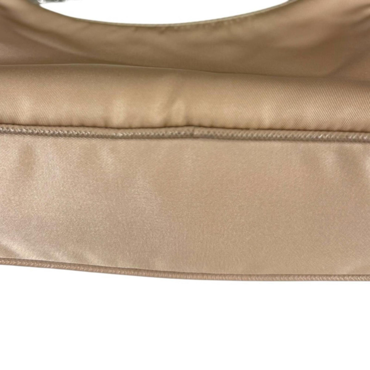 Prada Beige Nude Beige Nylon Shoulder Bag (Pre-Owned)