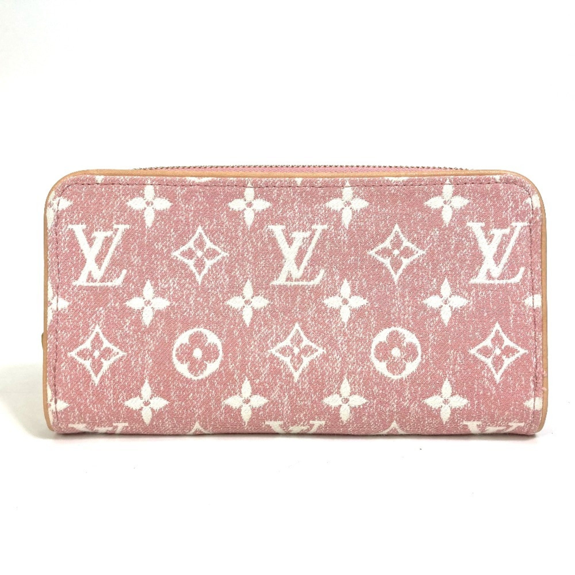 Louis Vuitton Monogram Denim Pink Monogram Denim Long Wallet (Bi-Fold) (Pre-Owned)