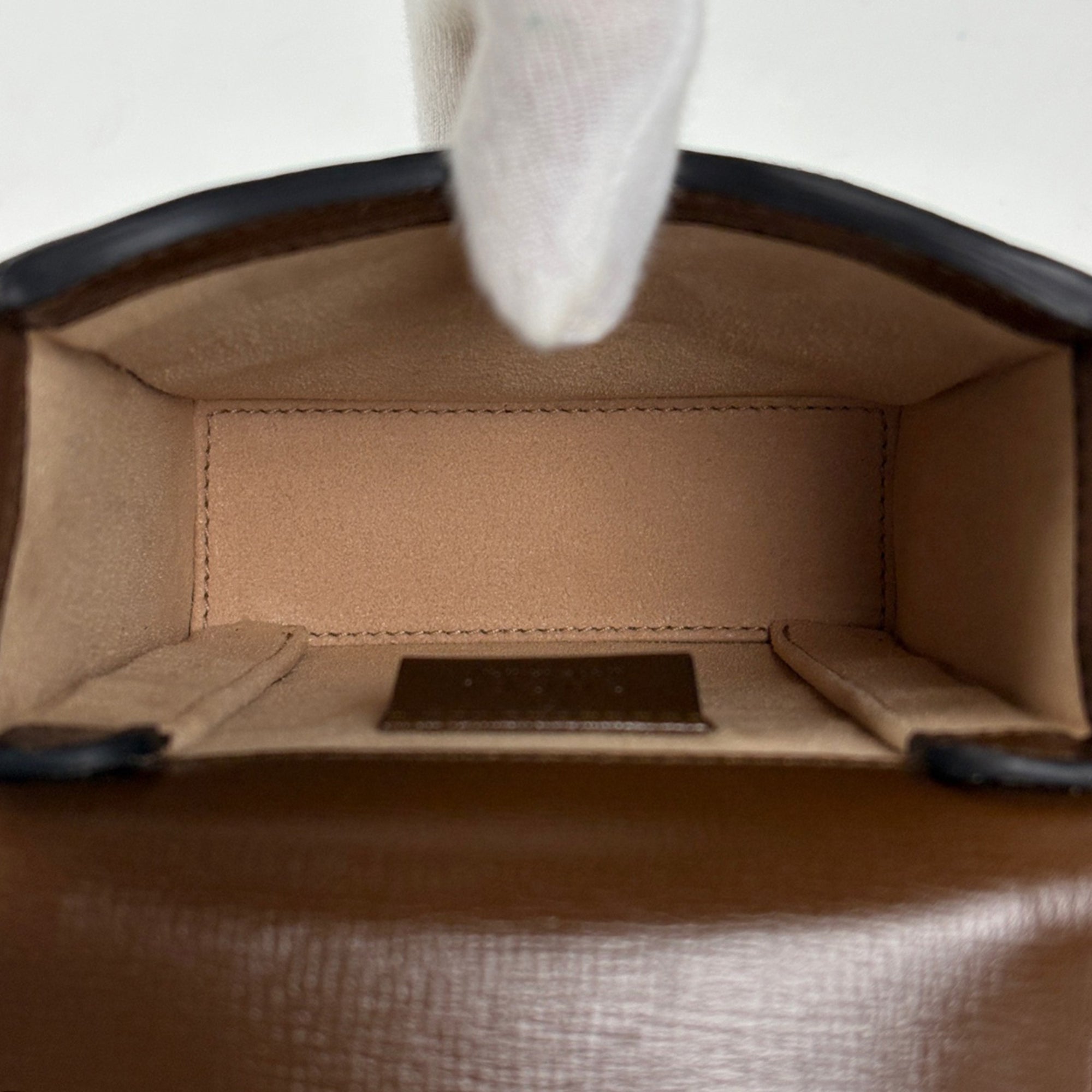 Gucci Brown Coated Canvas Leather Shoulder Bag (Pre-Owned)