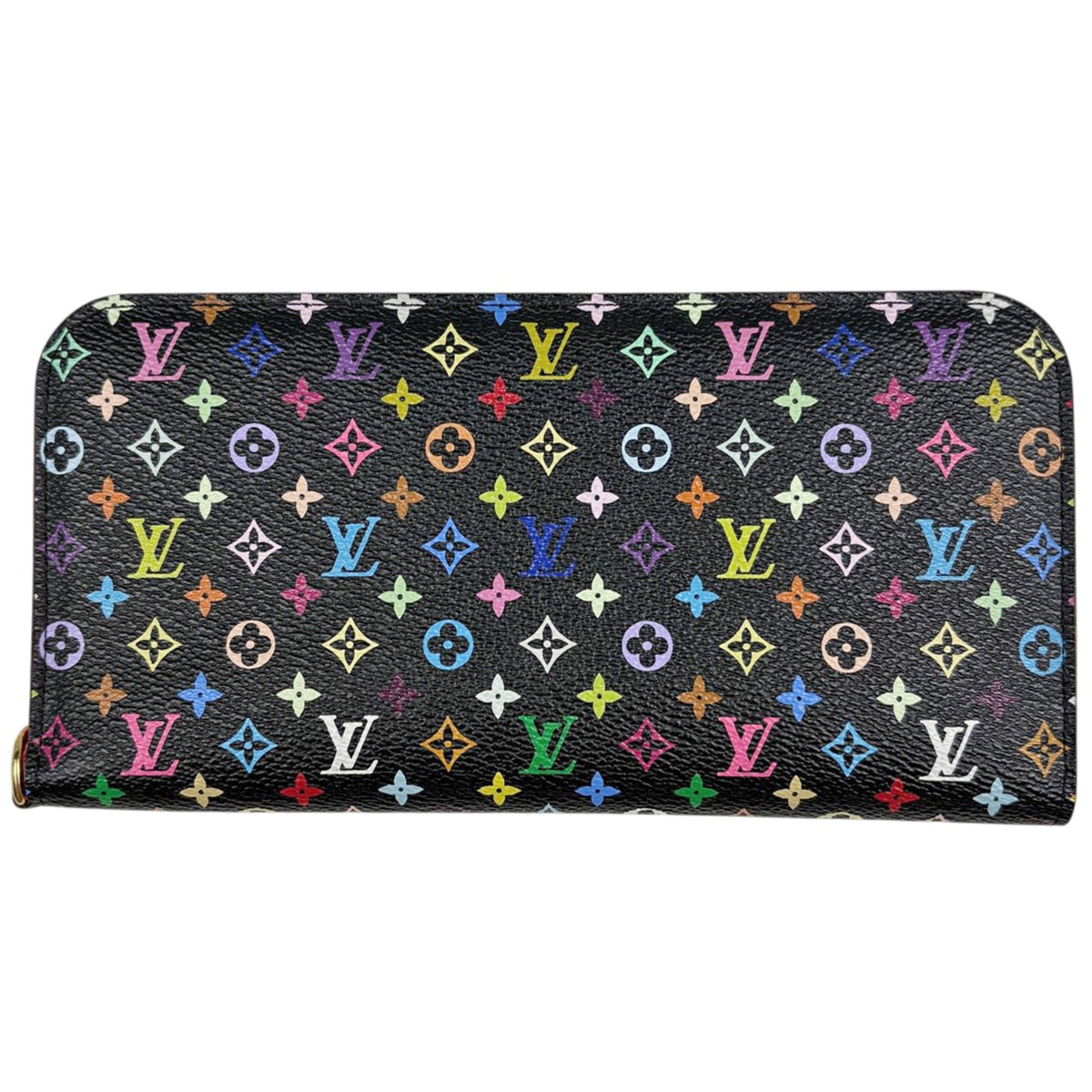 Louis Vuitton Monogram Multicolore Black Noir Monogram Multicolore Long Wallet (Bi-Fold) (Pre-Owned)