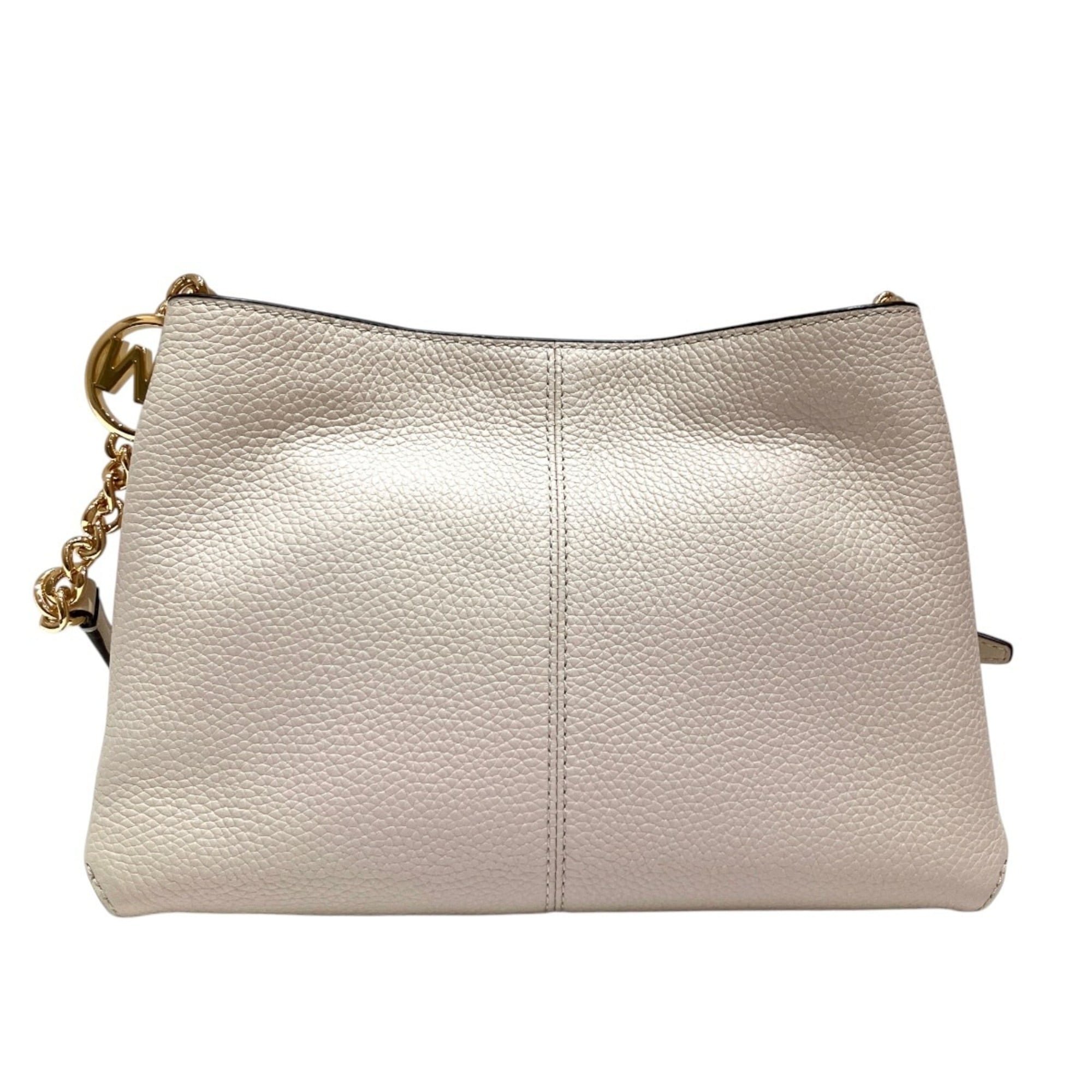 Michael Kors Cream Leather Shoulder Bag (Pre-Owned)