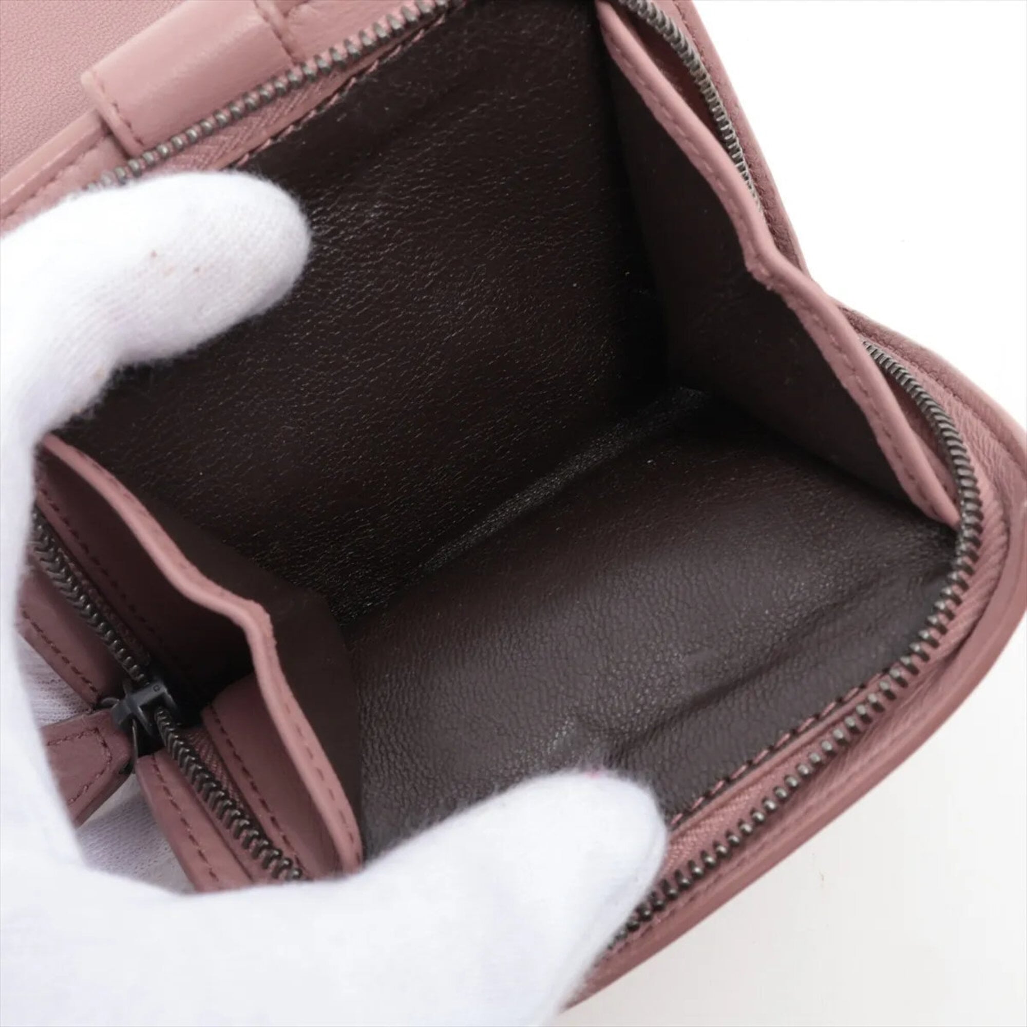 Bottega Veneta Pink Leather Wallet (Bi-Fold) (Pre-Owned)