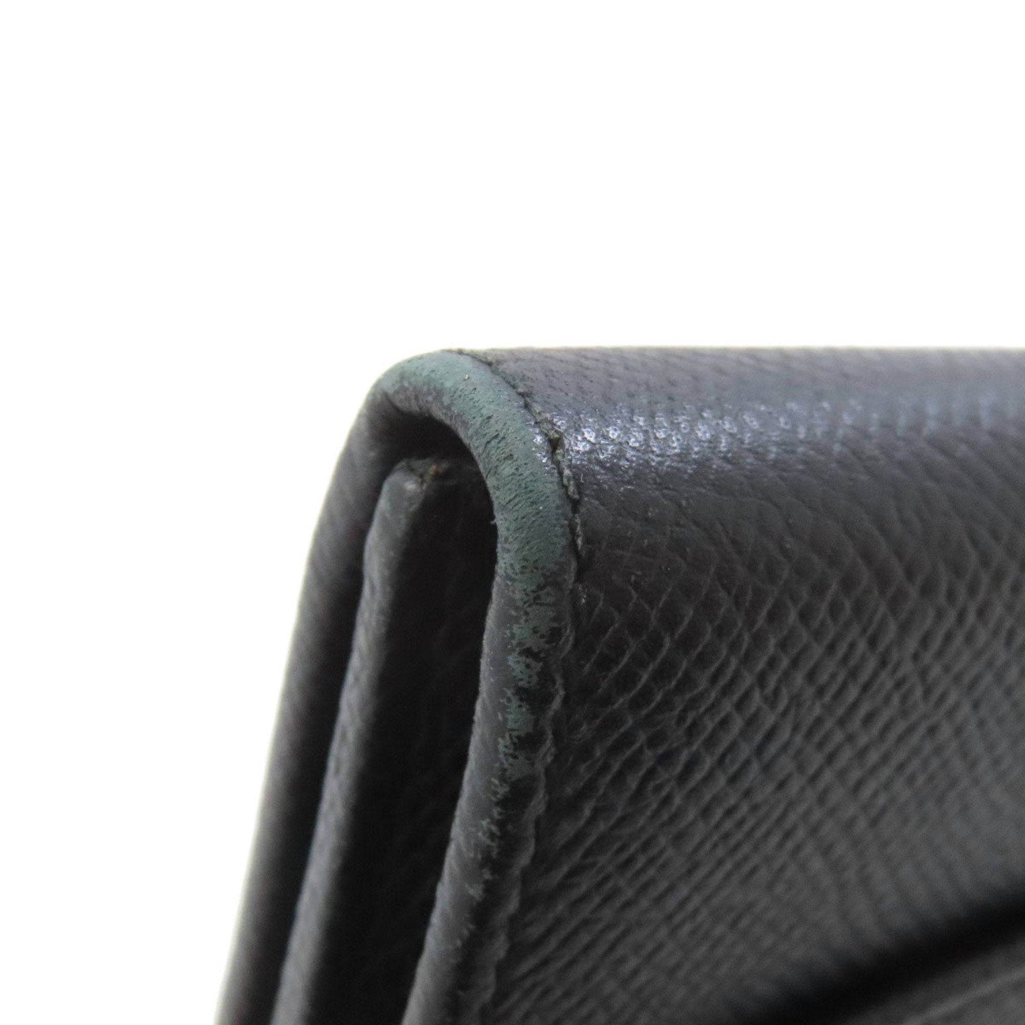 Salvatore Ferragamo Black Leather Long Wallet (Bi-Fold) (Pre-Owned)