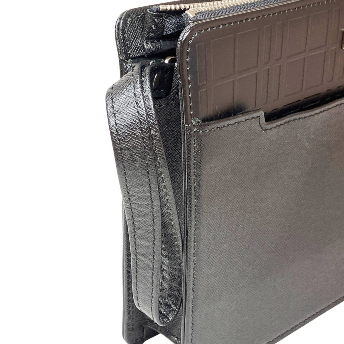 Burberry Black Leather Clutch Bag (Pre-Owned)