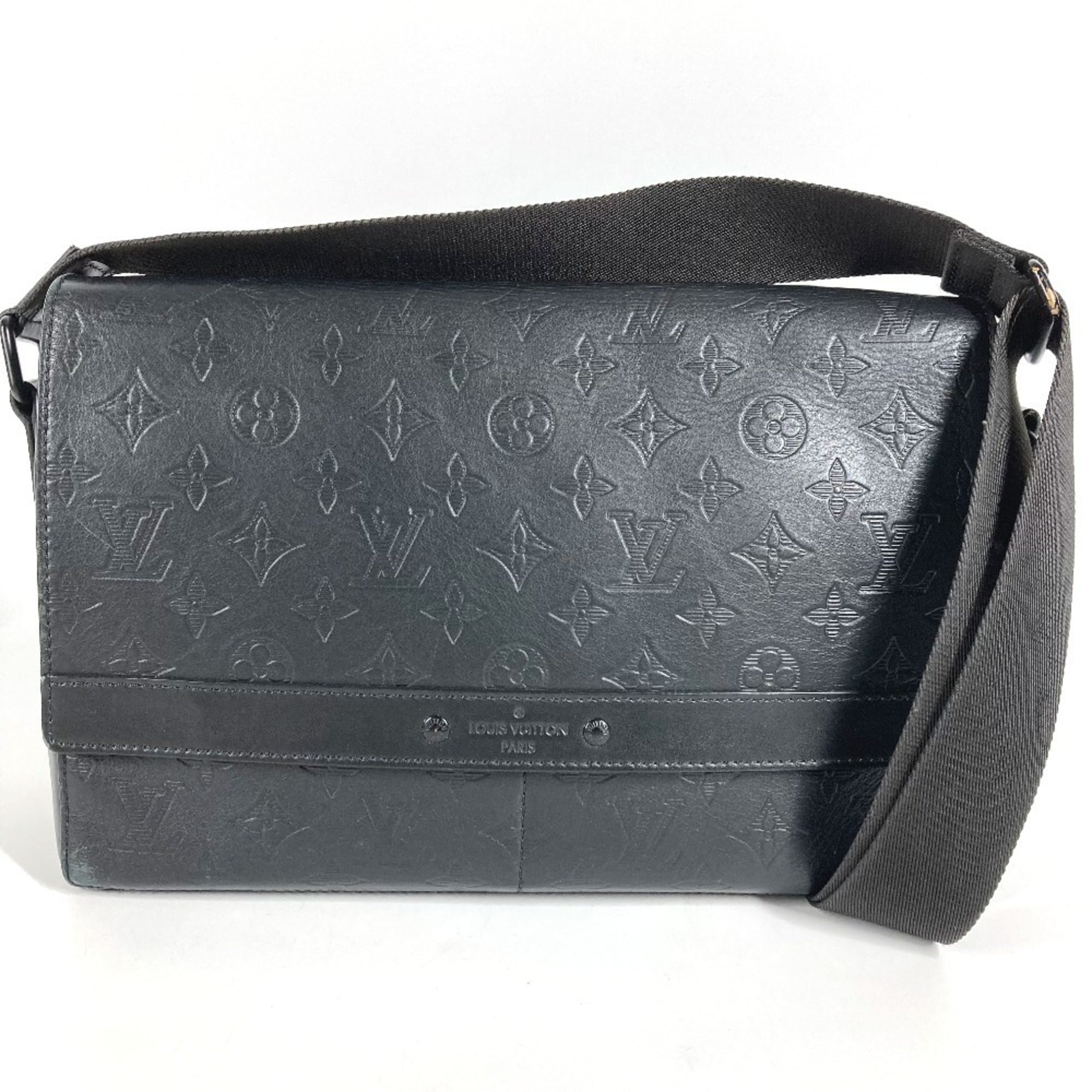 Louis Vuitton Monogram Shadow Black Monogram Shadow Messenger Bag Shoulder Bag (Pre-Owned)
