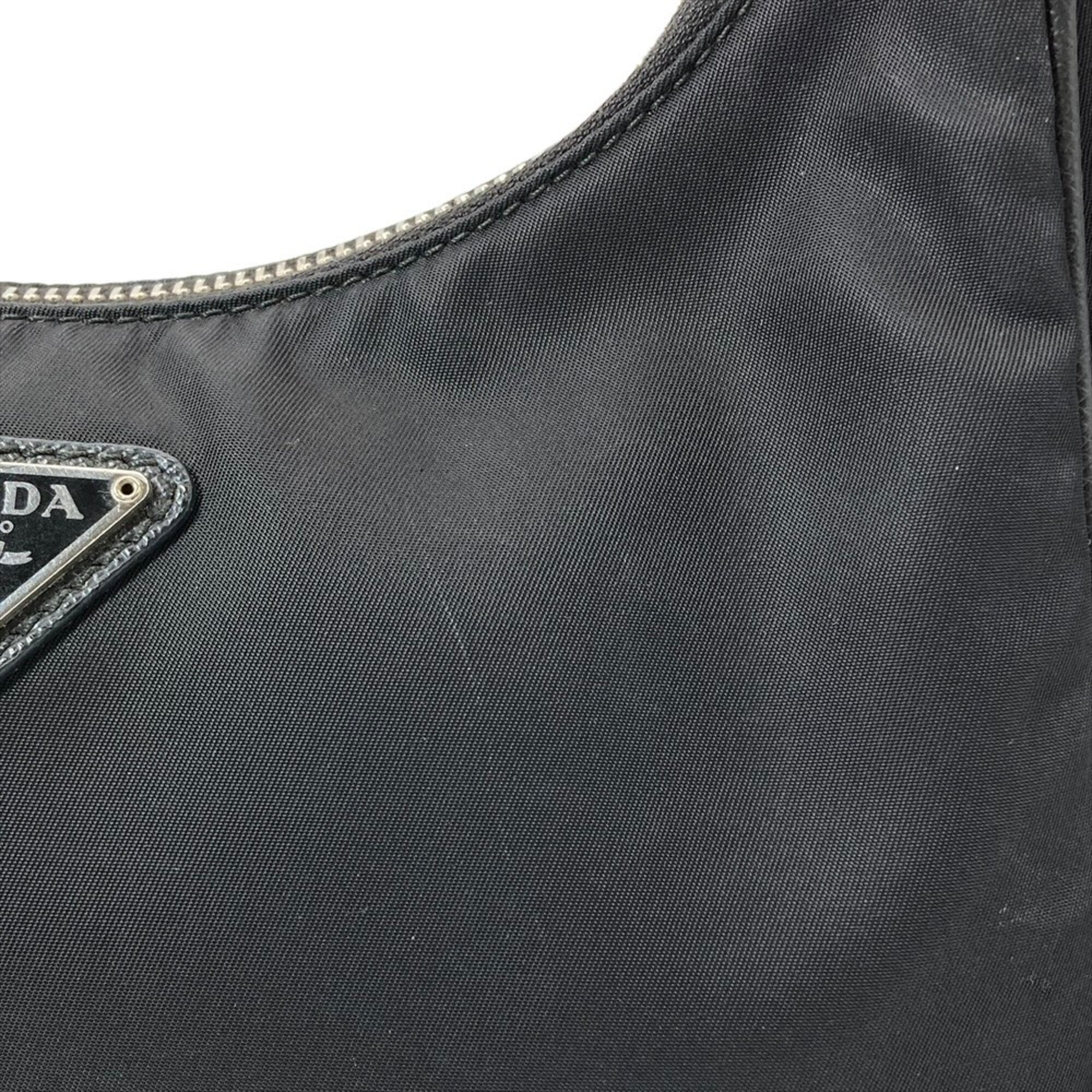 Prada Black Nylon Handbag Shoulder Bag (Pre-Owned)