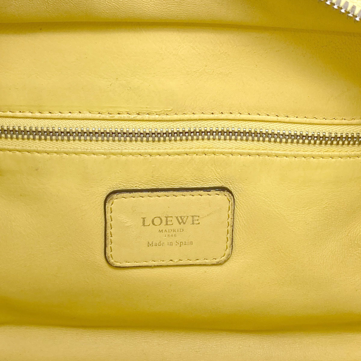 Loewe Yellow Leather Handbag (Pre-Owned)