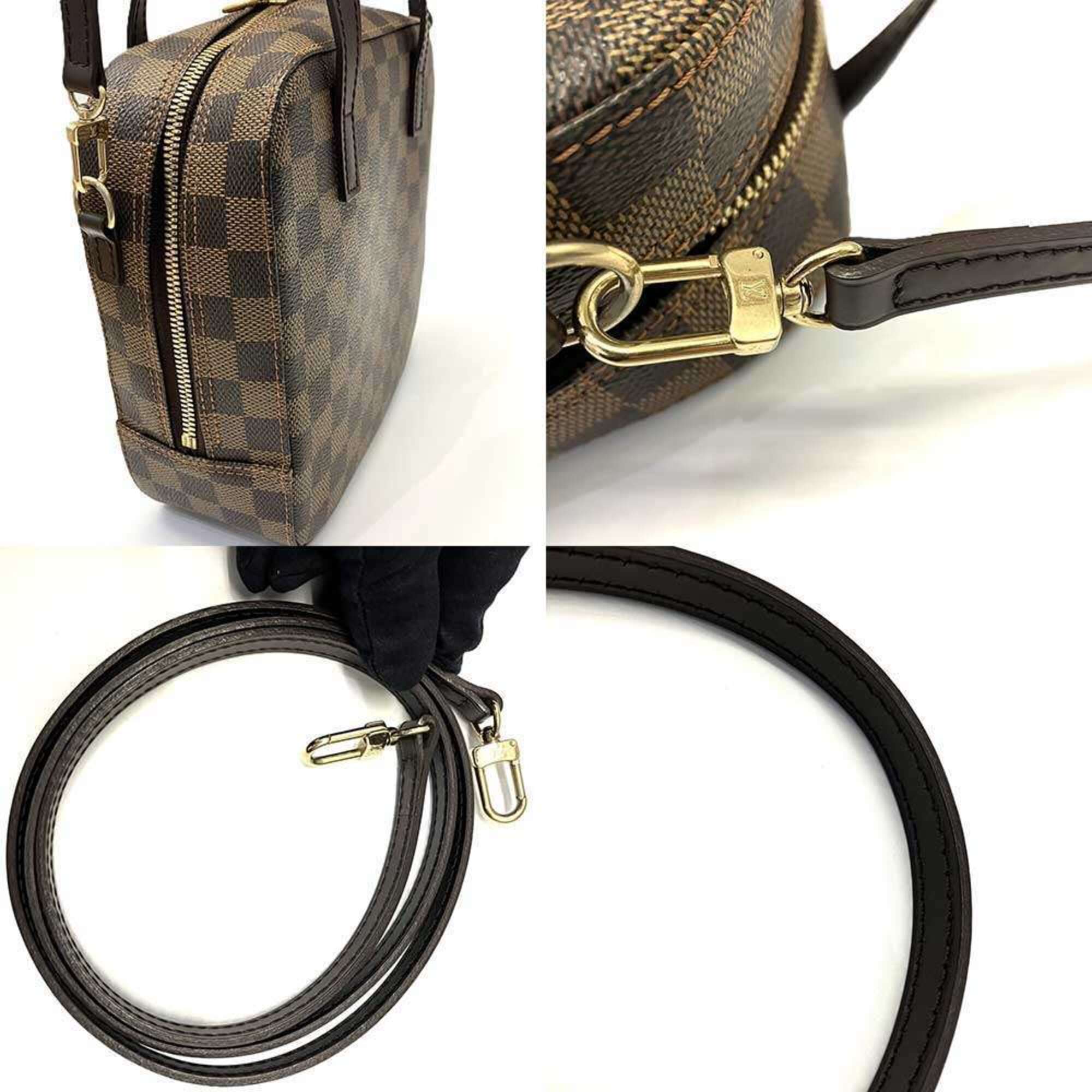 Louis Vuitton Damier Brown Damier Canvas Ebene Canvas Handbag Shoulder Bag (Pre-Owned)