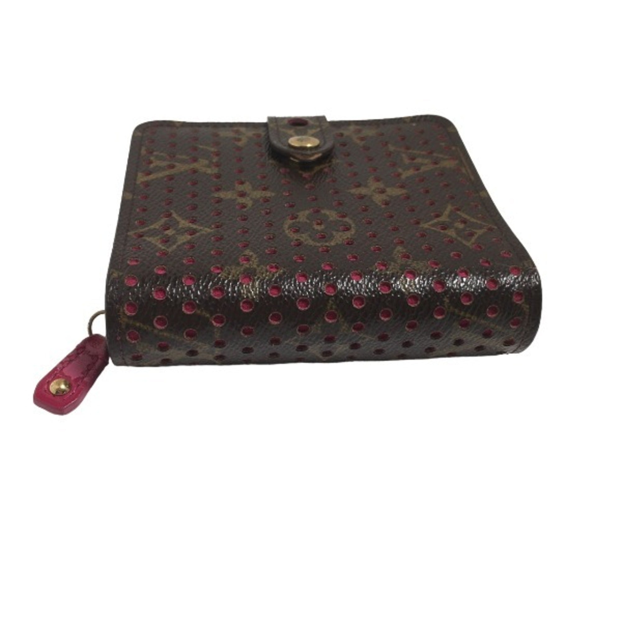 Louis Vuitton Fuchsia Monogram Perforated Wallet (Bi-Fold) (Pre-Owned)