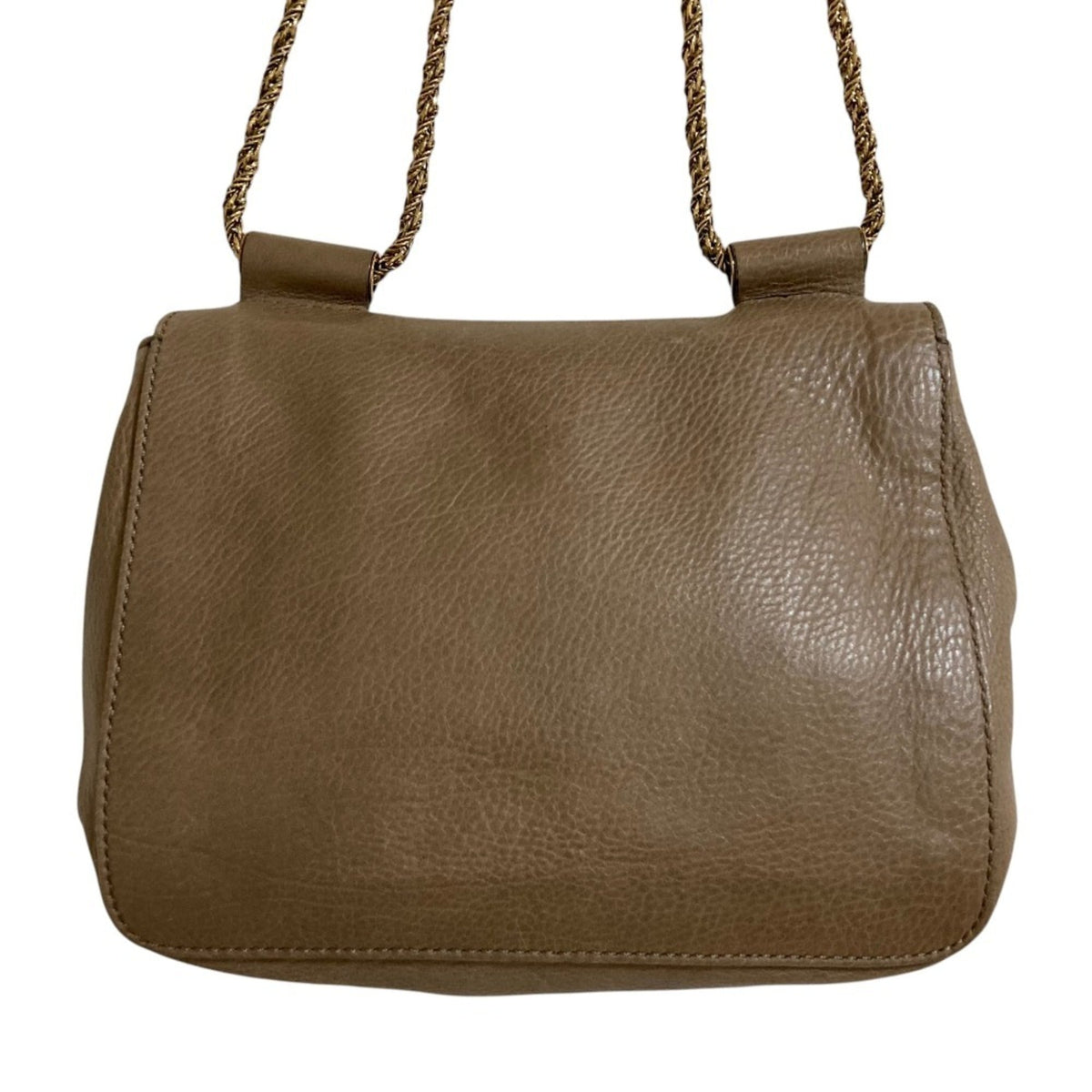Chloé Grayish Leather Shoulder Bag (Pre-Owned)