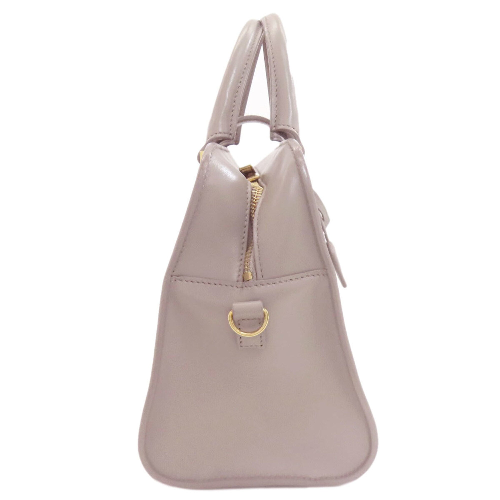Yves Saint Laurent Gray Leather Handbag (Pre-Owned)