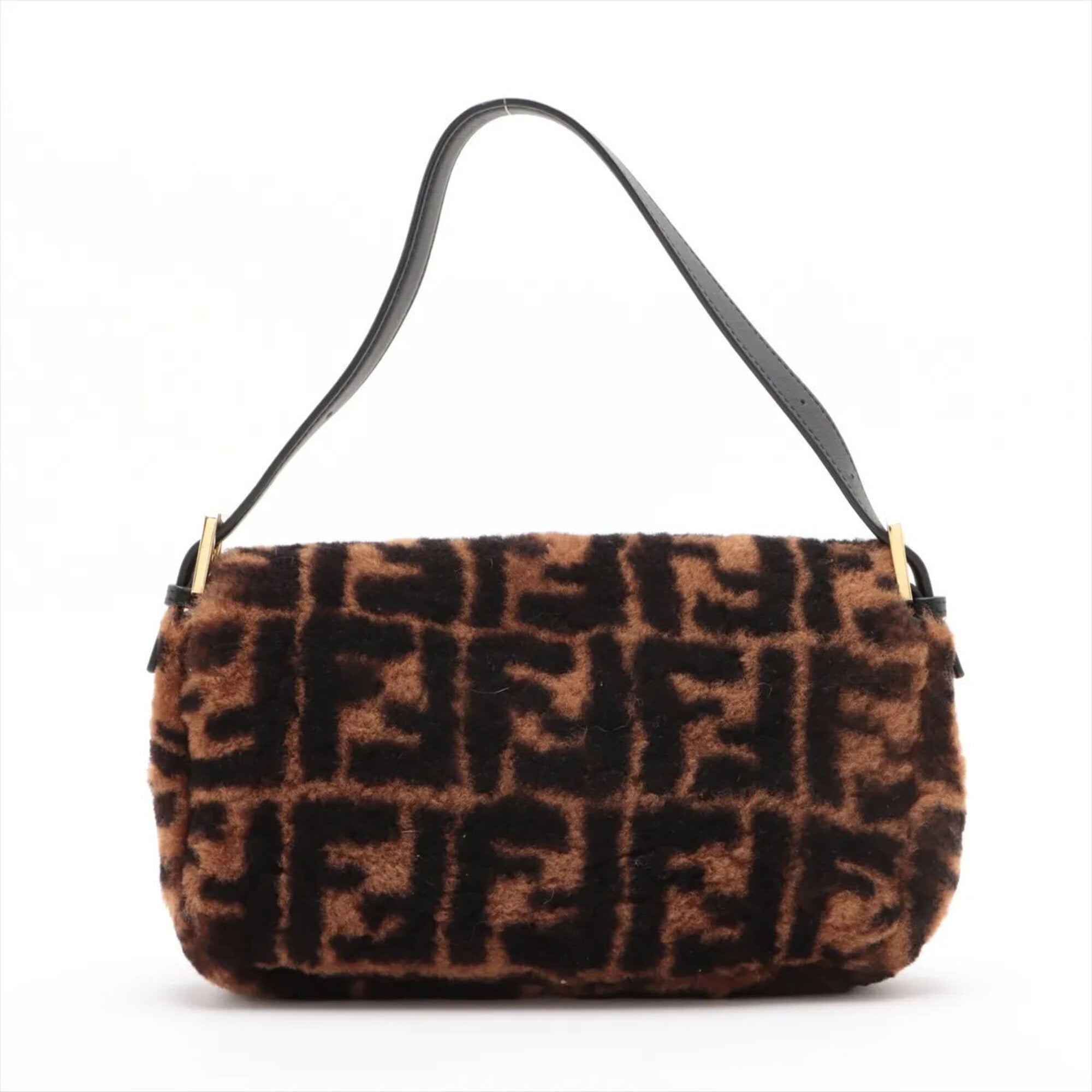 Fendi Brown Leather Shoulder Bag (Pre-Owned)